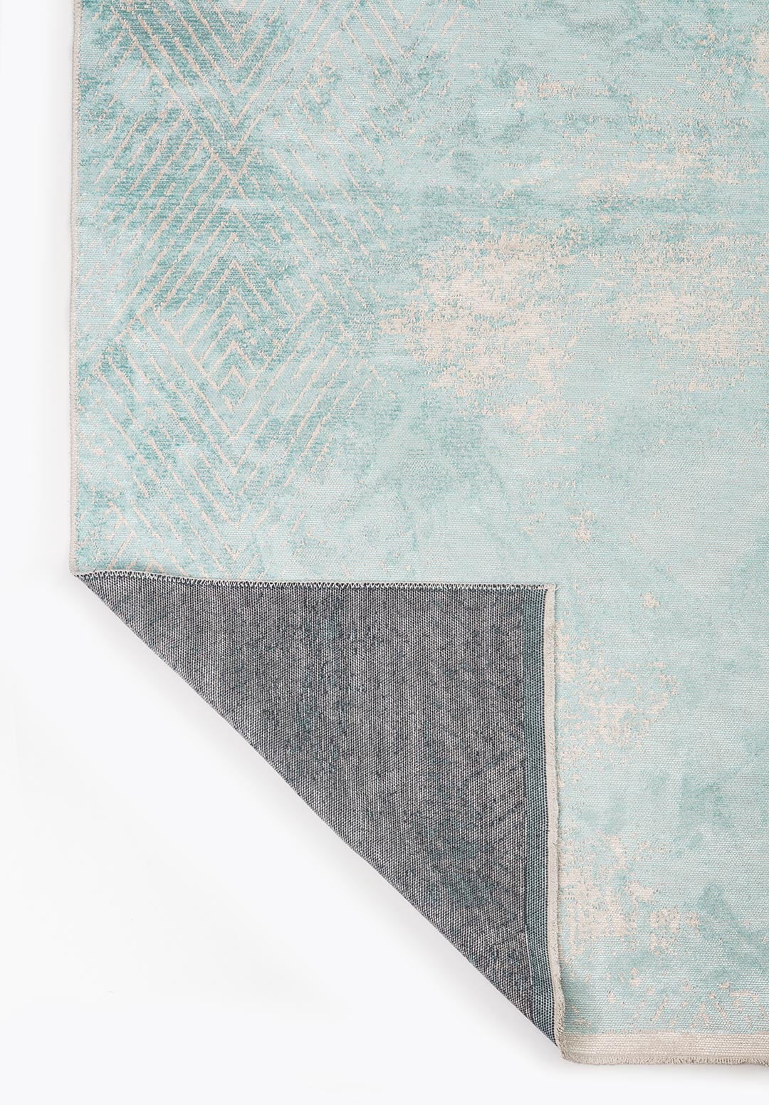 SLIT ECRU - ICE BLUE RUG - 3