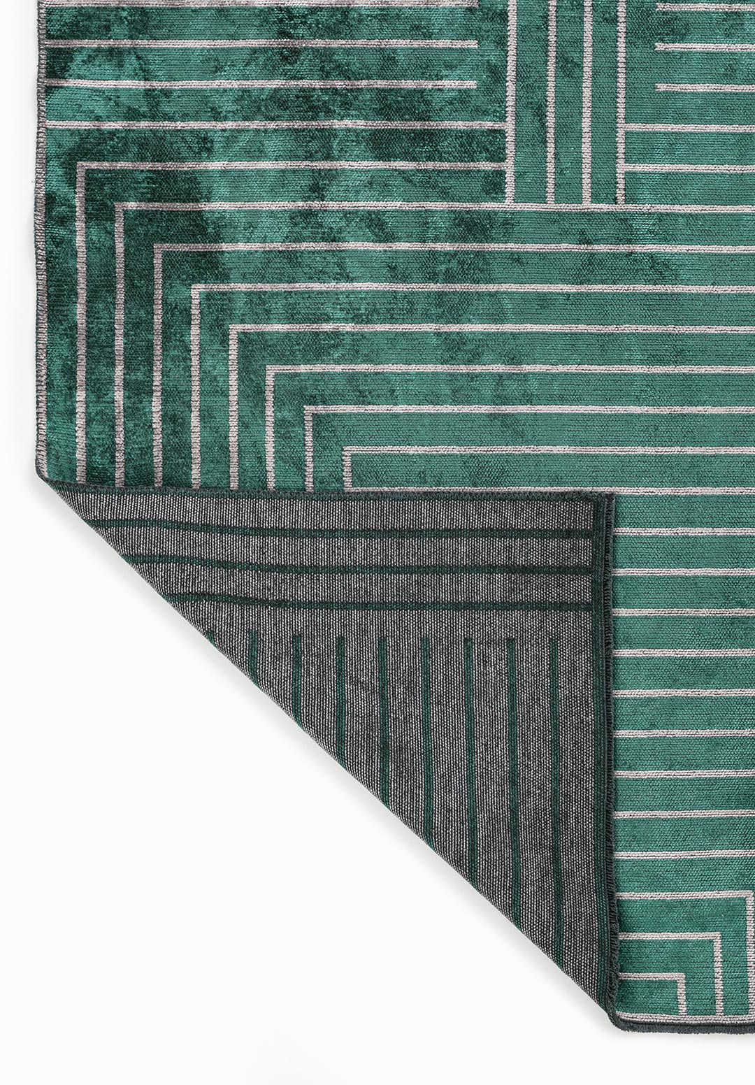 TRAP LIGHT GREY - DARK GREEN RUG - 3