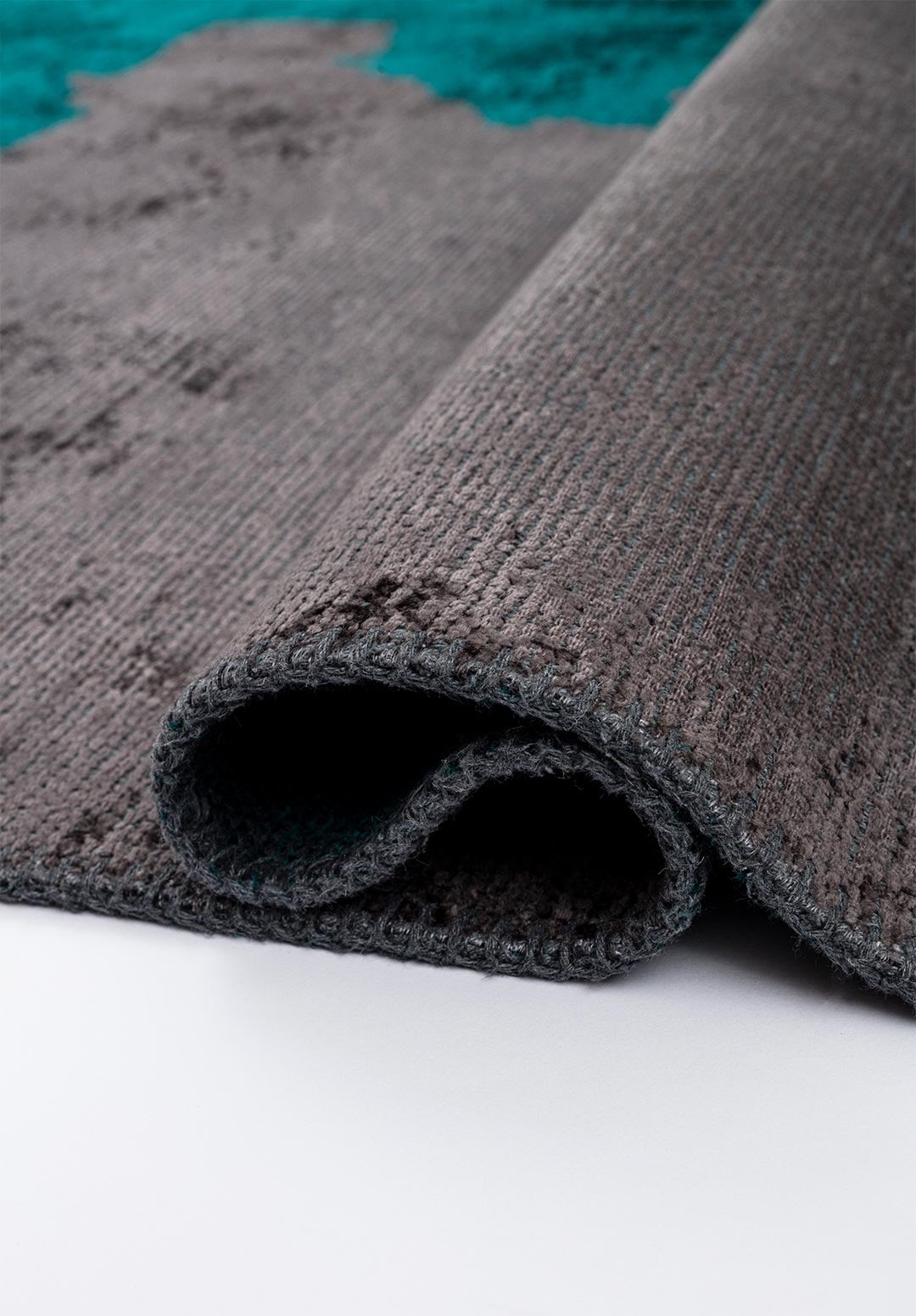 COAST DARK TURQUOISE - CHARCOAL RUG - 2