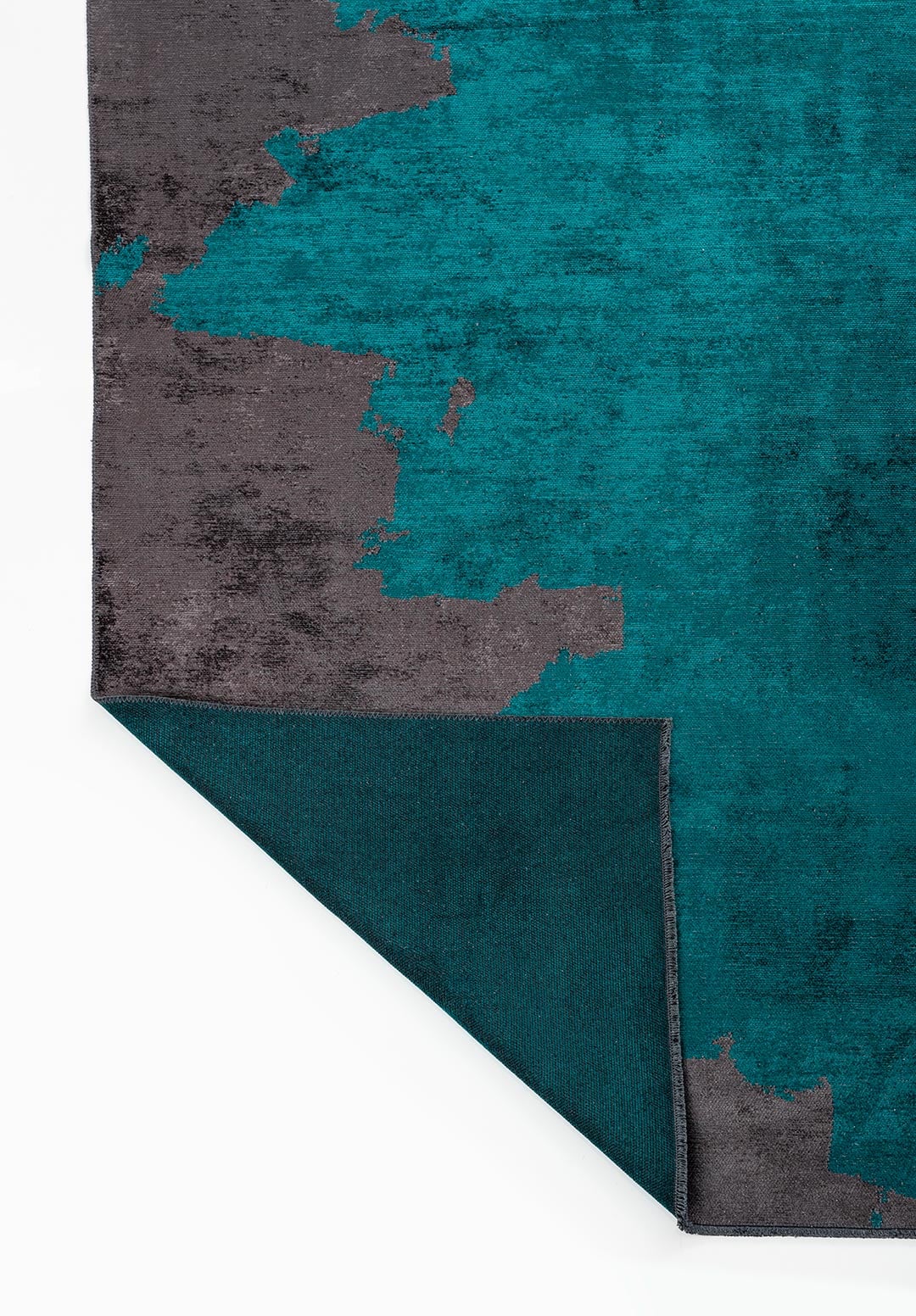 COAST DARK TURQUOISE - CHARCOAL RUG - 3