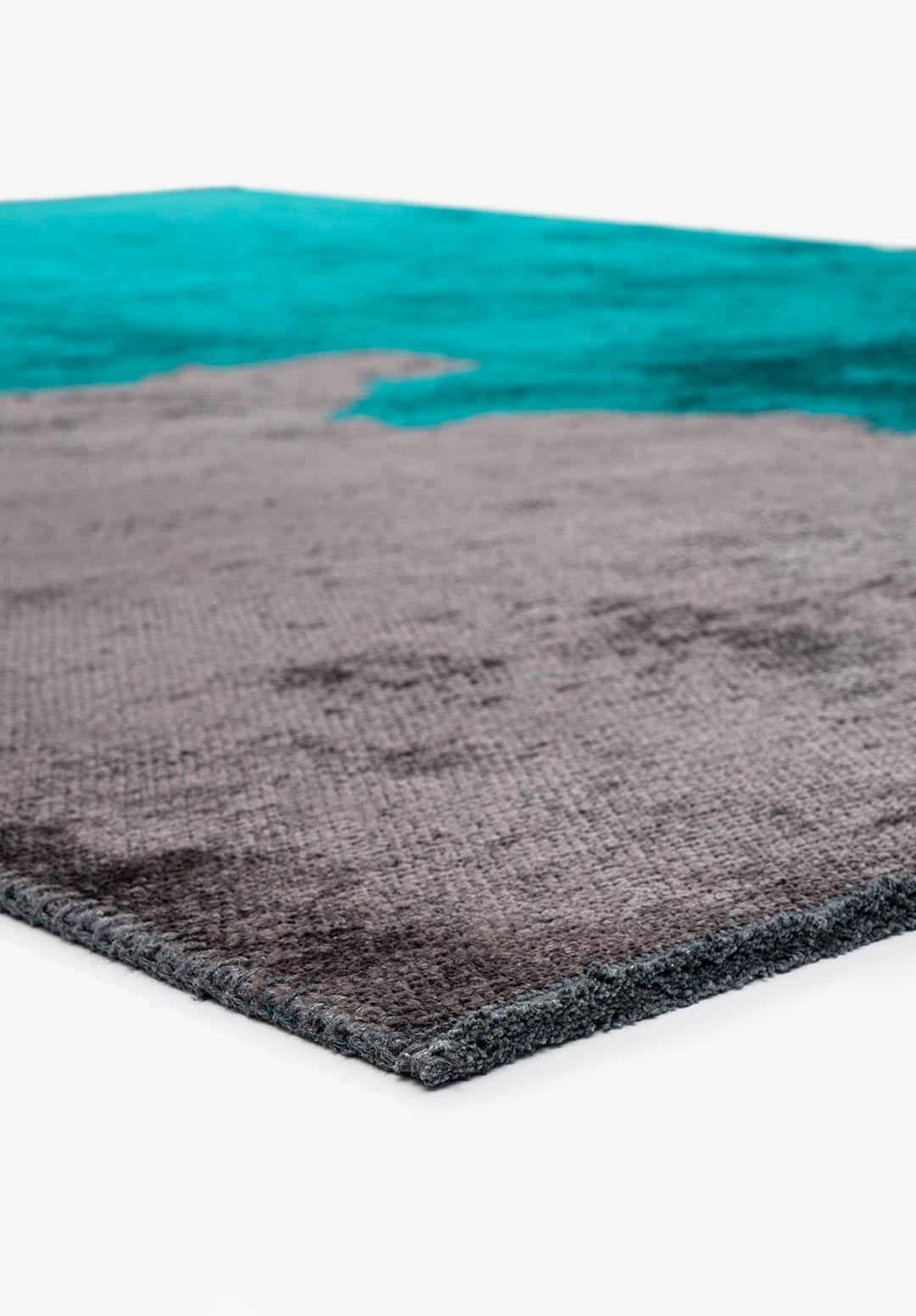 COAST DARK TURQUOISE - CHARCOAL RUG - 4