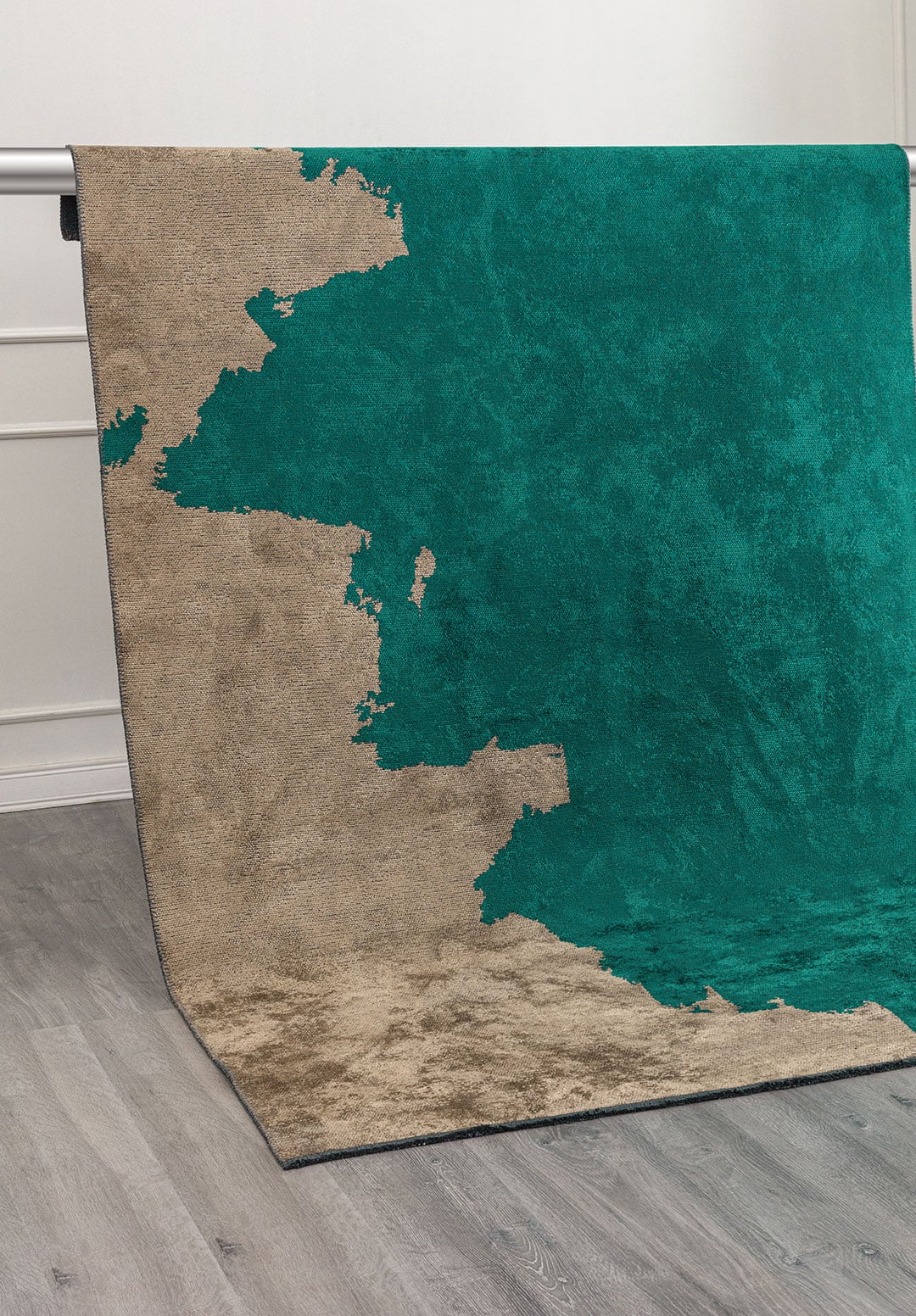 COAST DARK TURQUOISE - DARK BEIGE RUG - 4