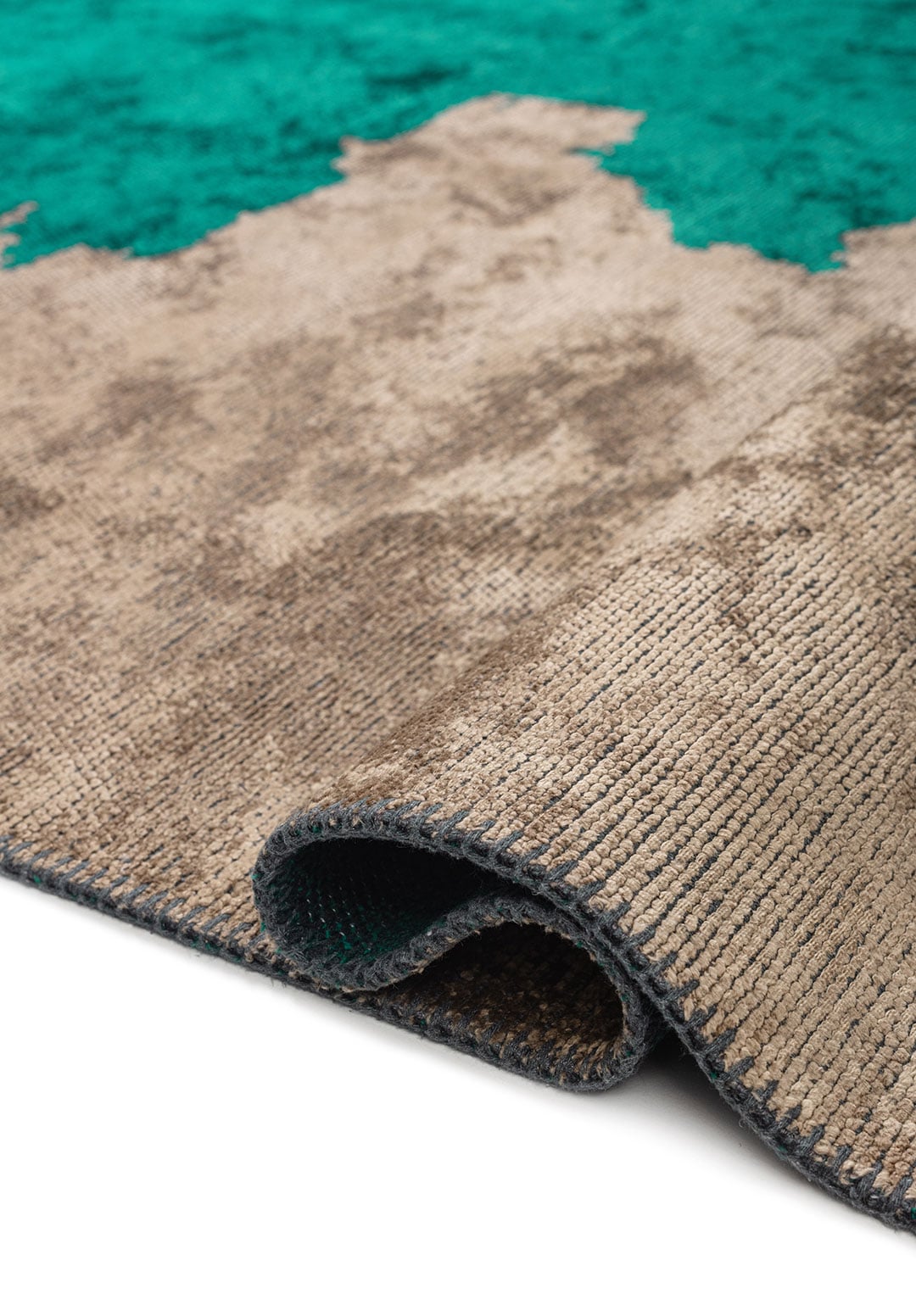 COAST DARK TURQUOISE - DARK BEIGE RUG - 2