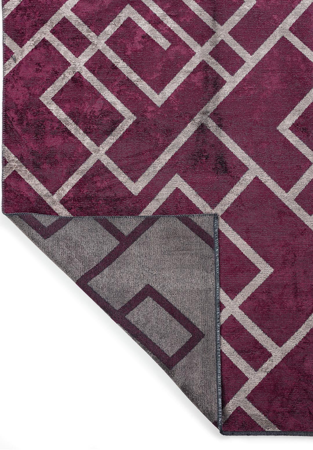 CHANNEL DARK DAMSON - DARK GREY RUG - 3