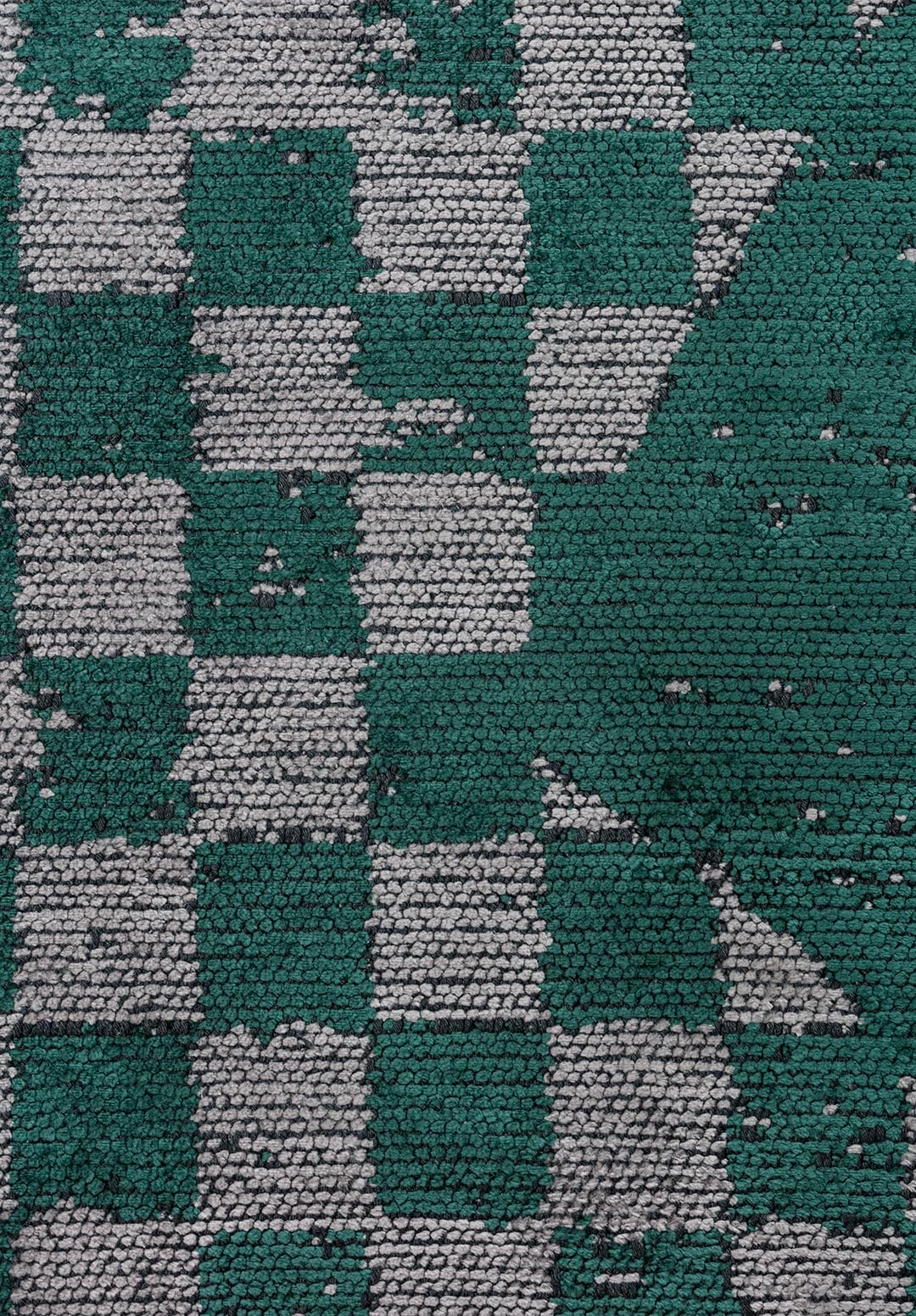 KING DARK GREEN - LIGHT GREY RUG - 5