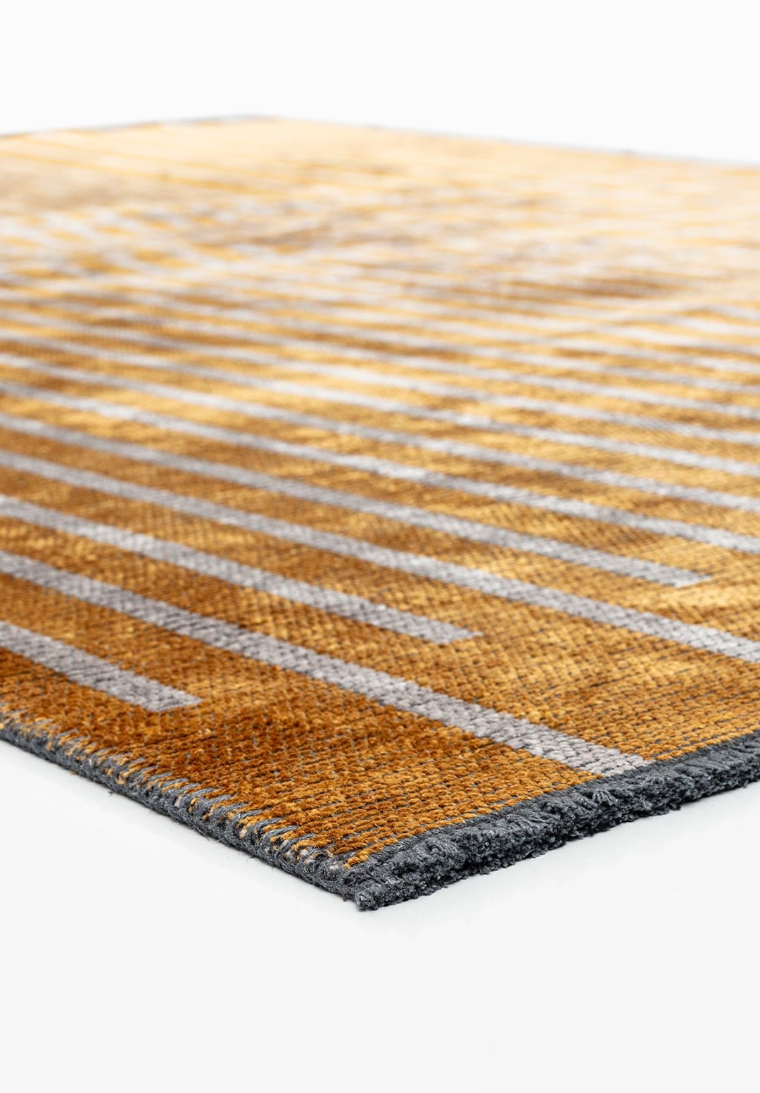 PLAID MUSTARD - LIGHT CREAM RUG - 4