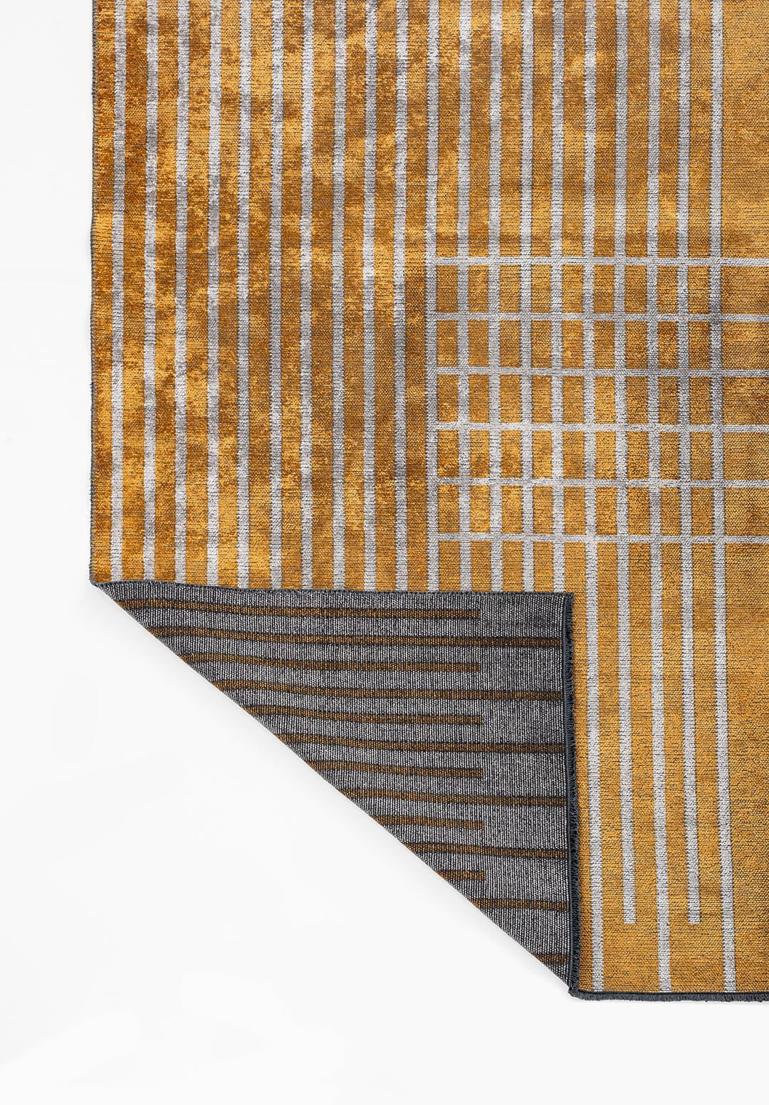 PLAID MUSTARD - LIGHT CREAM RUG - 3