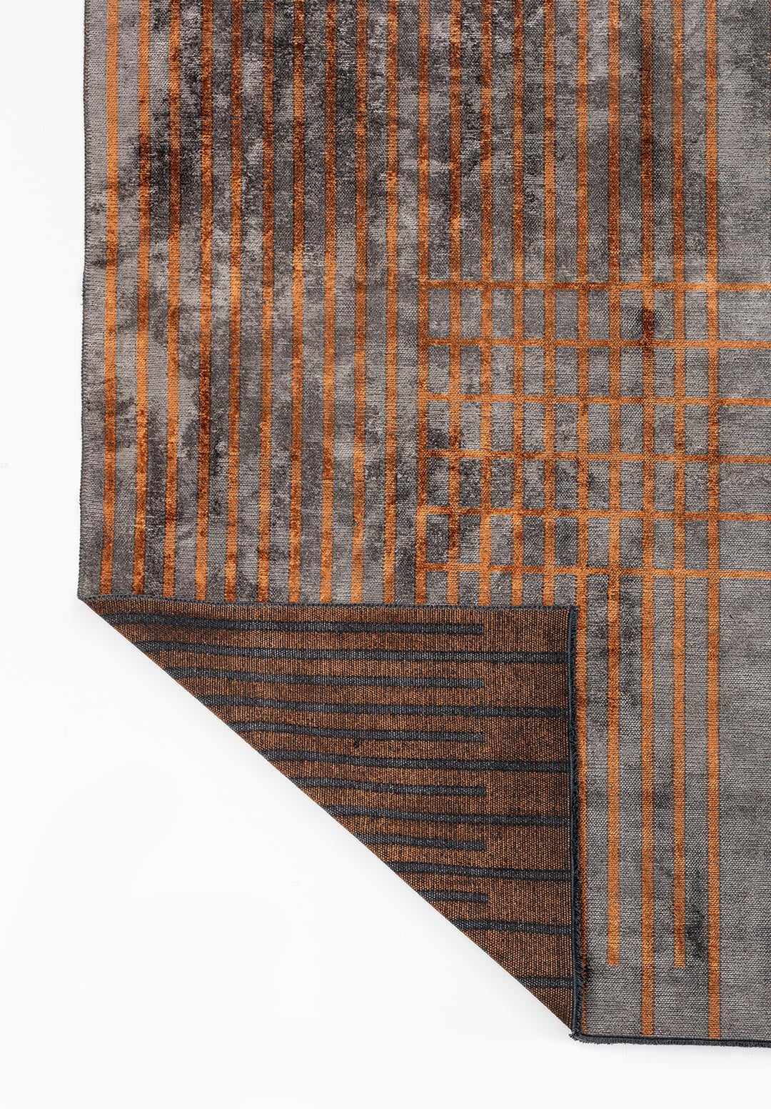 PLAID DARK GREY - TERRA RUG - 3