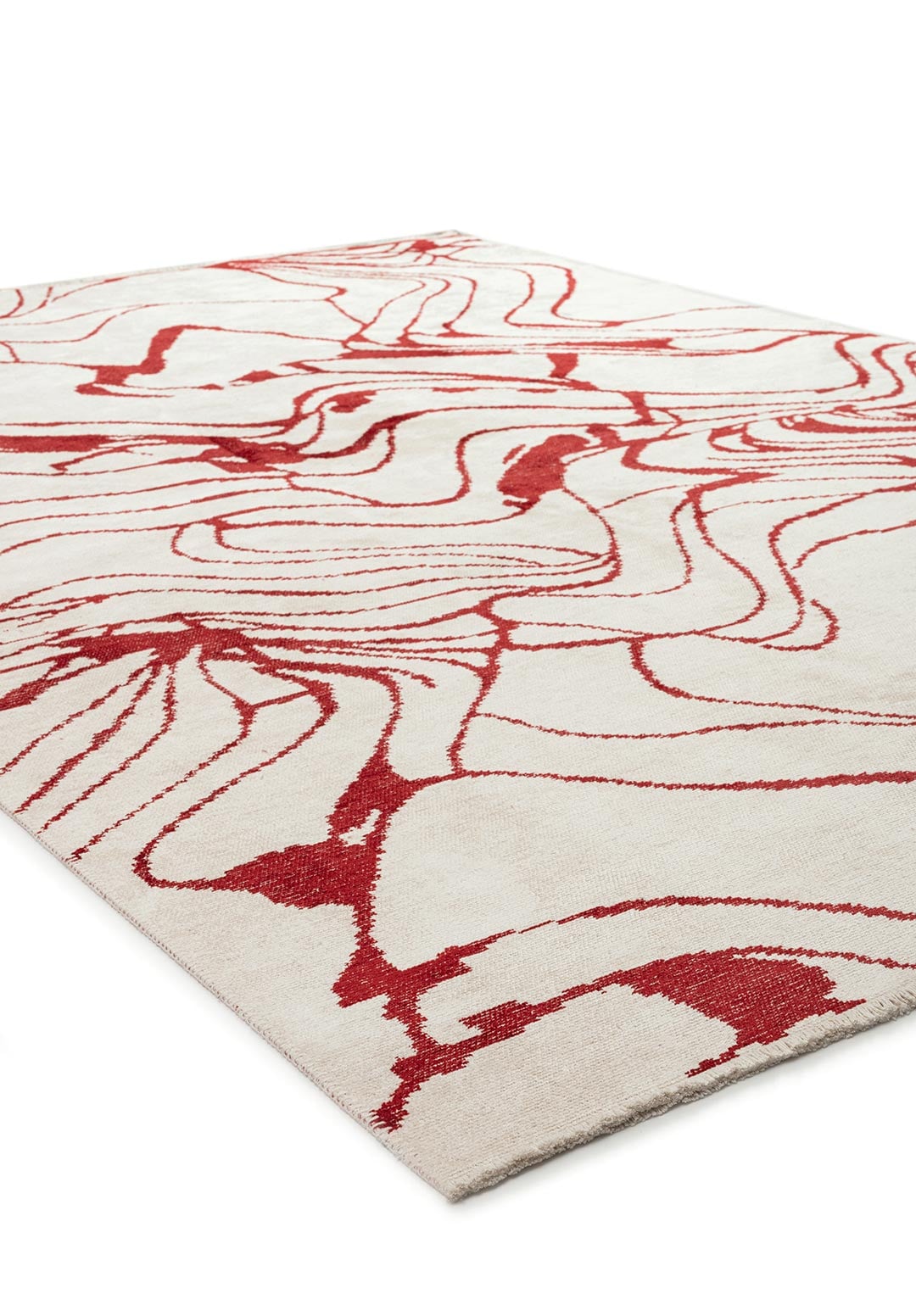 CLOVE RED - ECRU RUG - 4