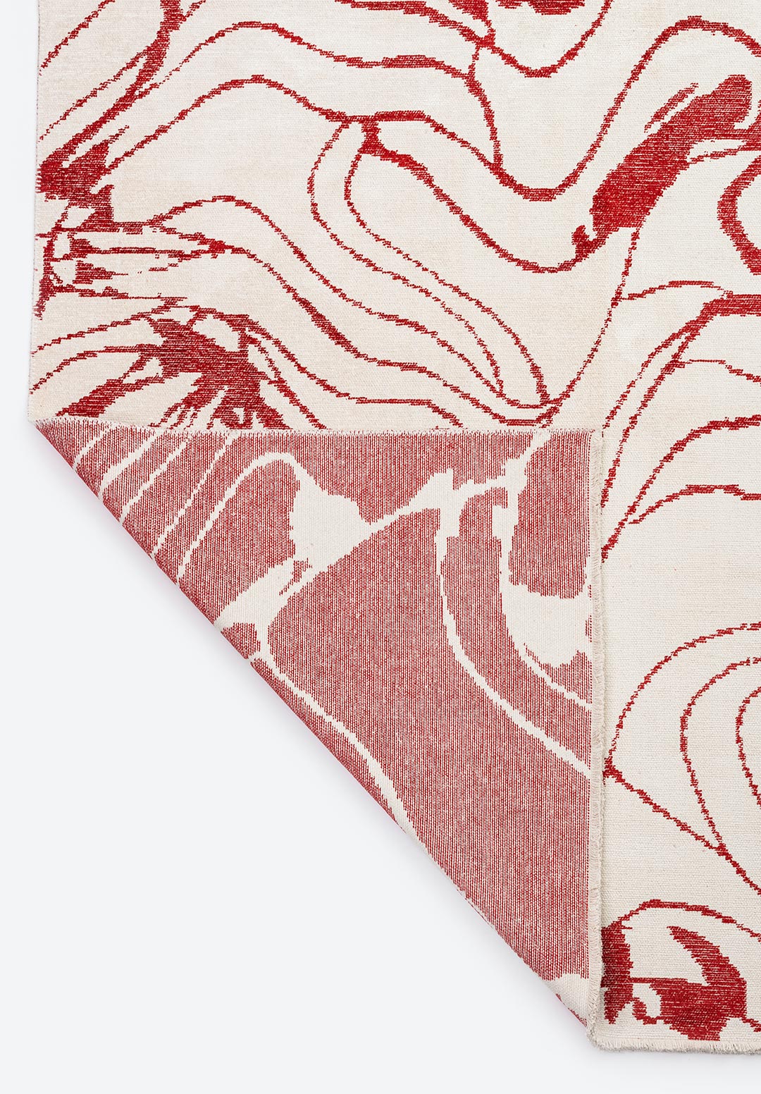 CLOVE RED - ECRU RUG - 3