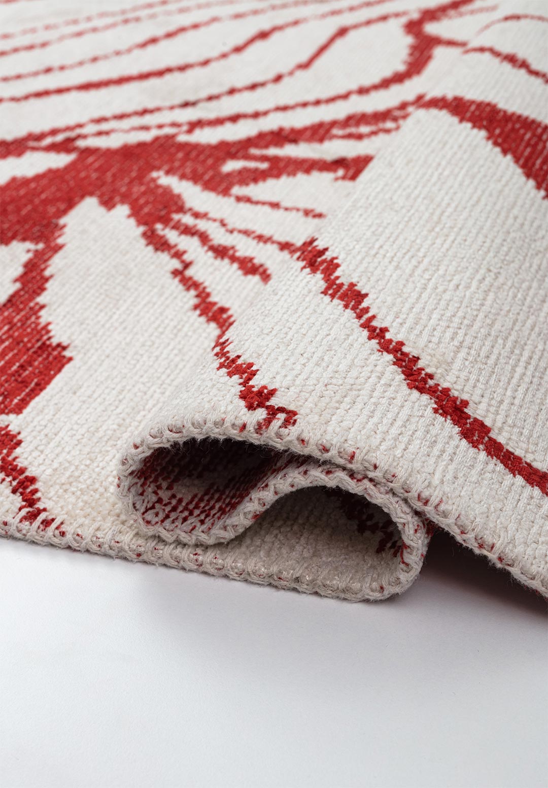 CLOVE RED - ECRU RUG - 2