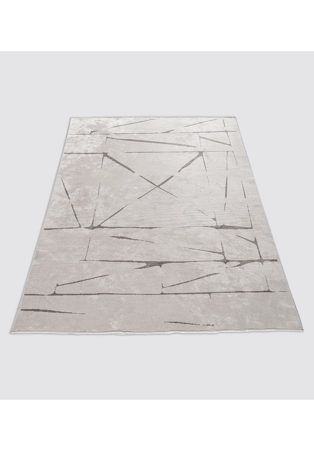 SQUARE ECRU - DARK GREY RUG - 6