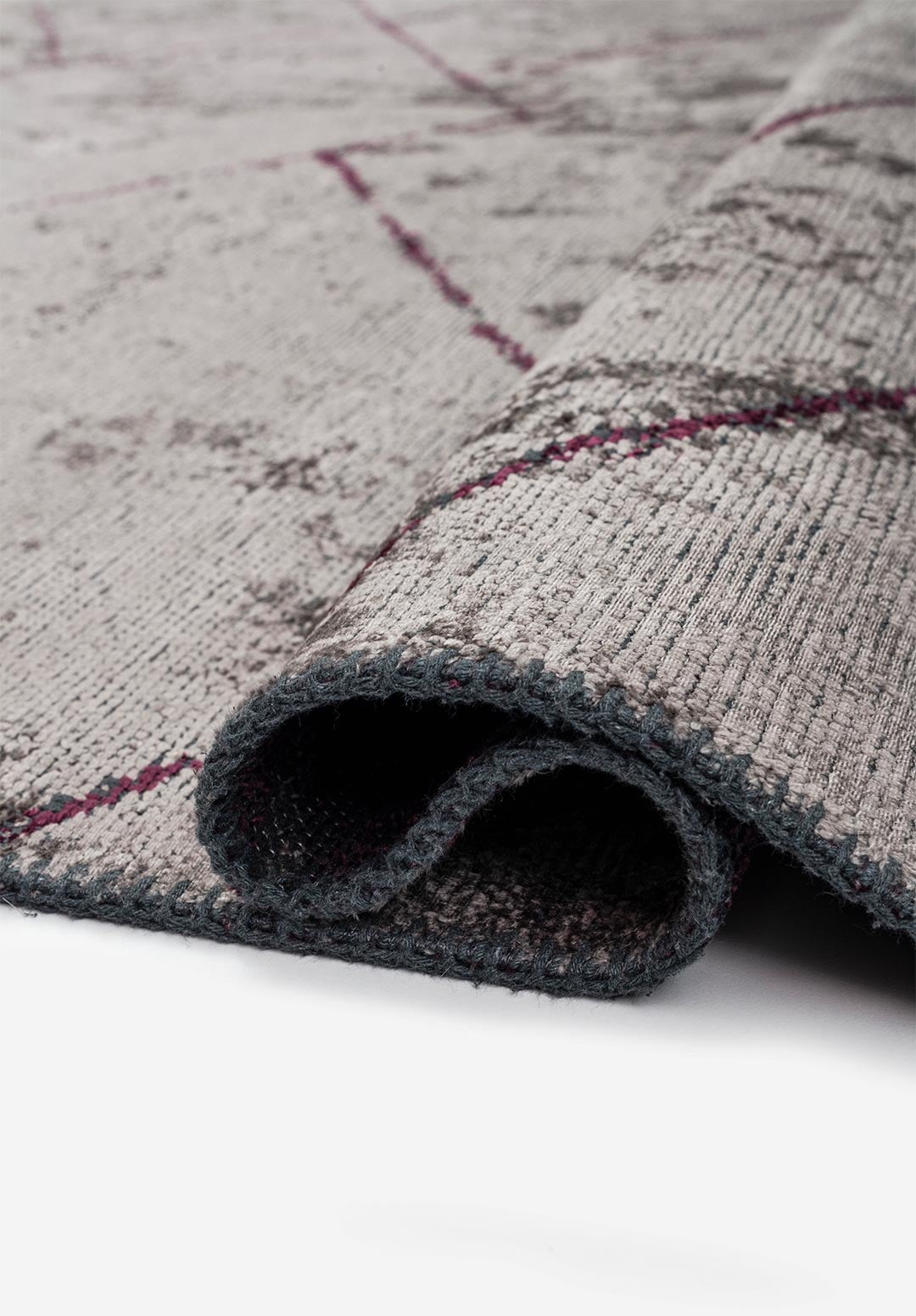 SPIDER DARK DAMSON - DARK GREY RUG - 2