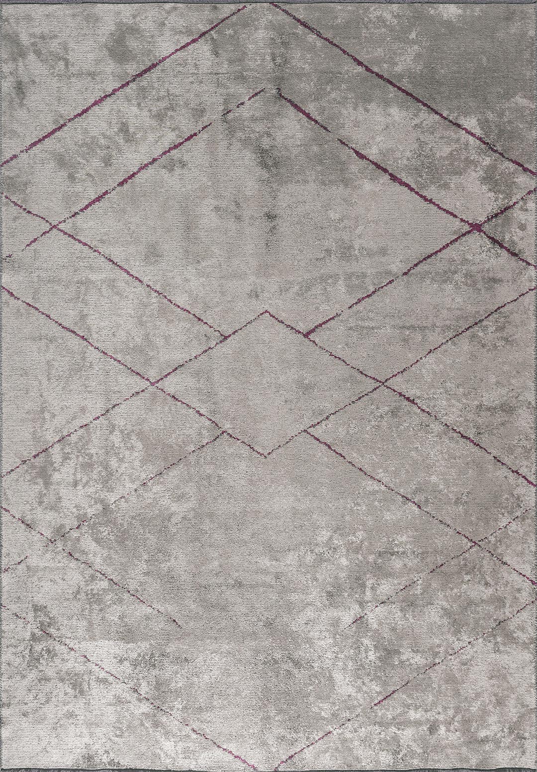 SPIDER DARK DAMSON - DARK GREY RUG - 1
