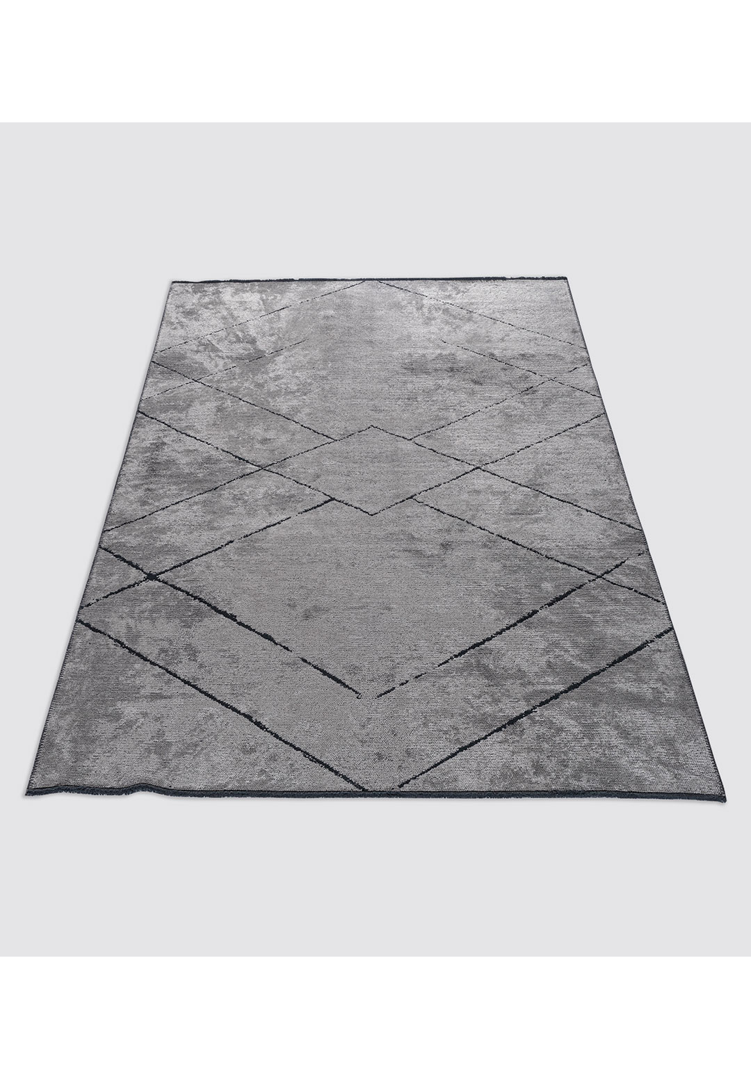 SPIDER MATTE BLACK - LIGHT GREY RUG - 6