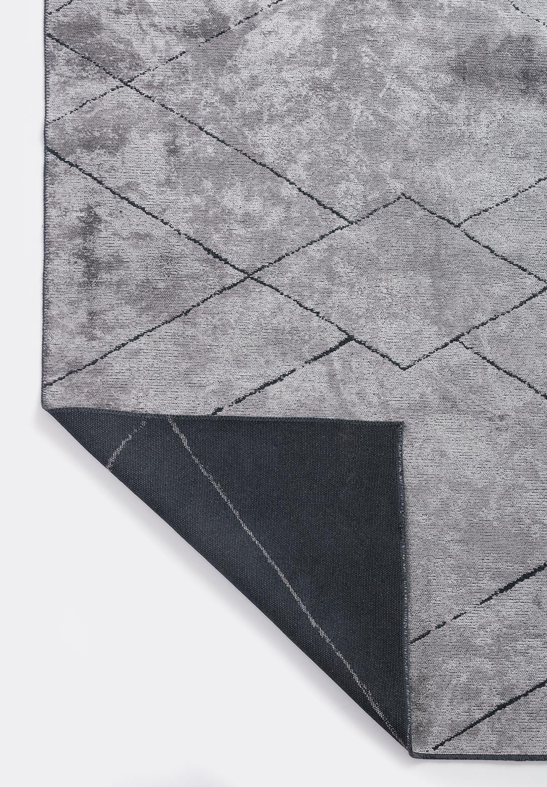 SPIDER MATTE BLACK - LIGHT GREY RUG - 3