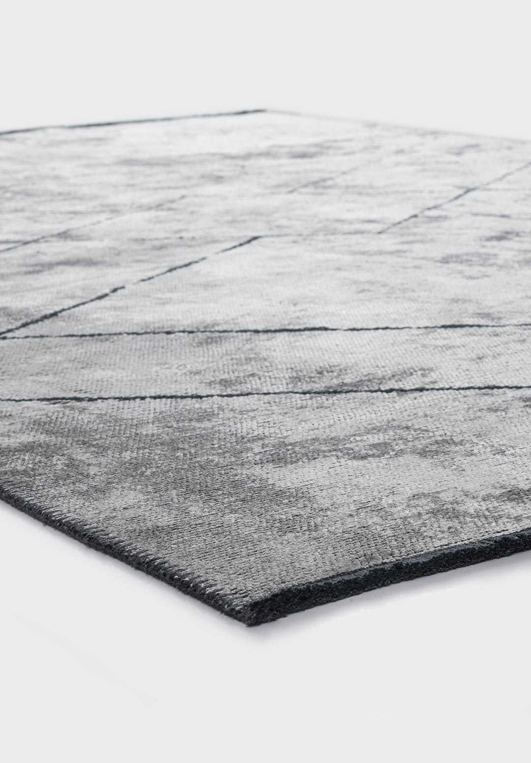 SPIDER MATTE BLACK - LIGHT GREY RUG - 4