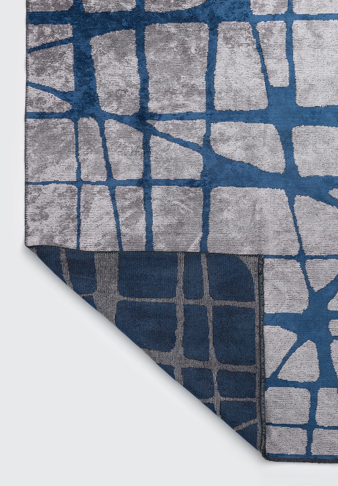 WEB NAVY BLUE - LIGHT GREY RUG - 3