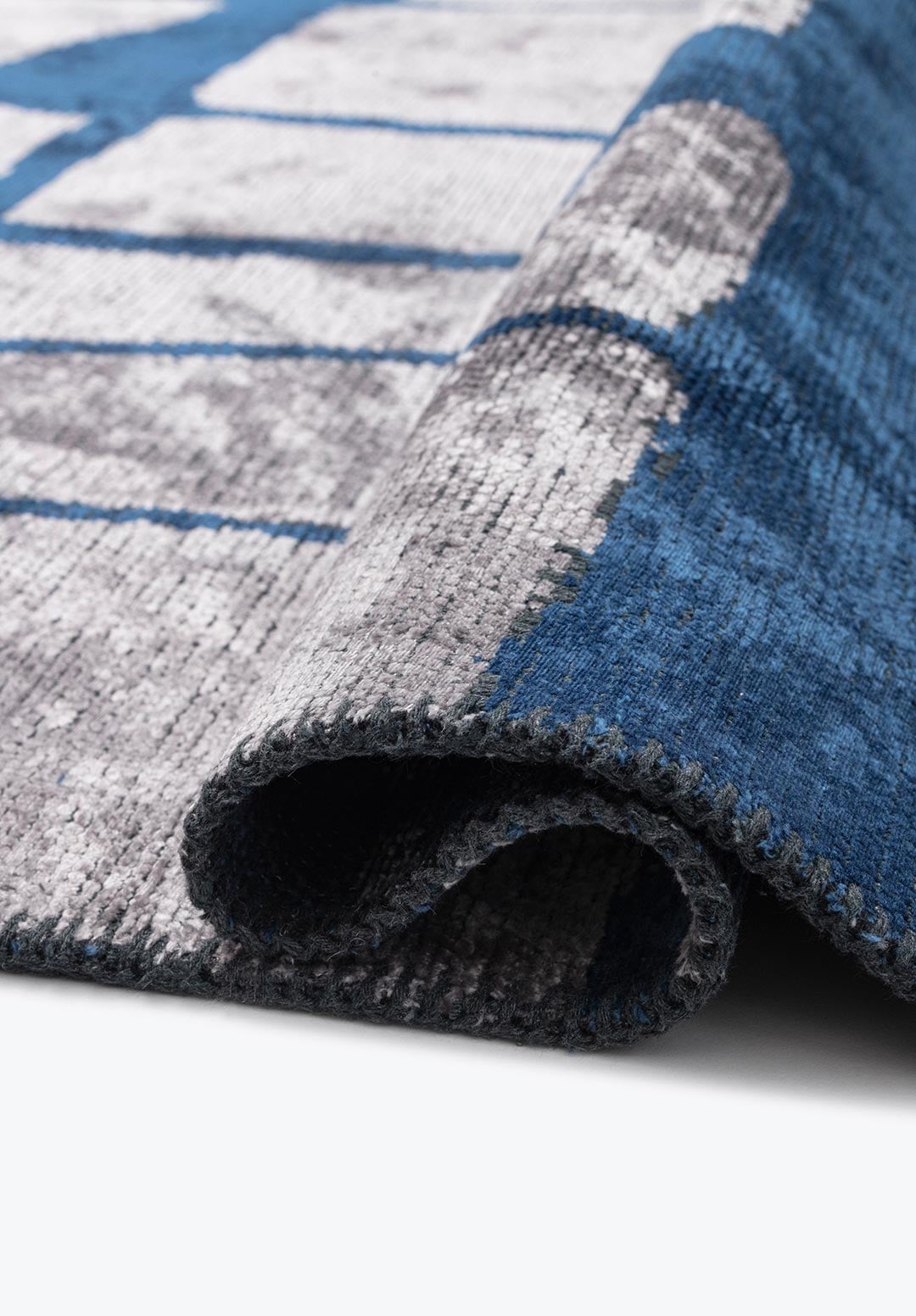 WEB NAVY BLUE - LIGHT GREY RUG - 2
