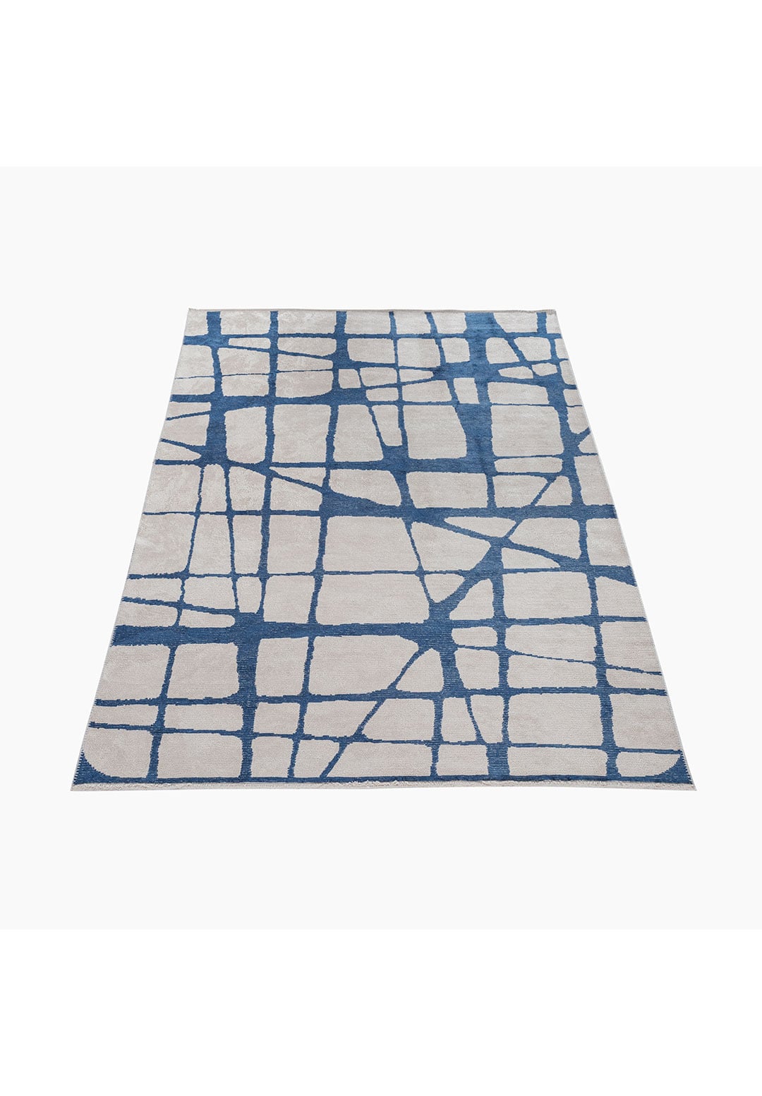 WEB NAVY BLUE - ECRU RUG - 6