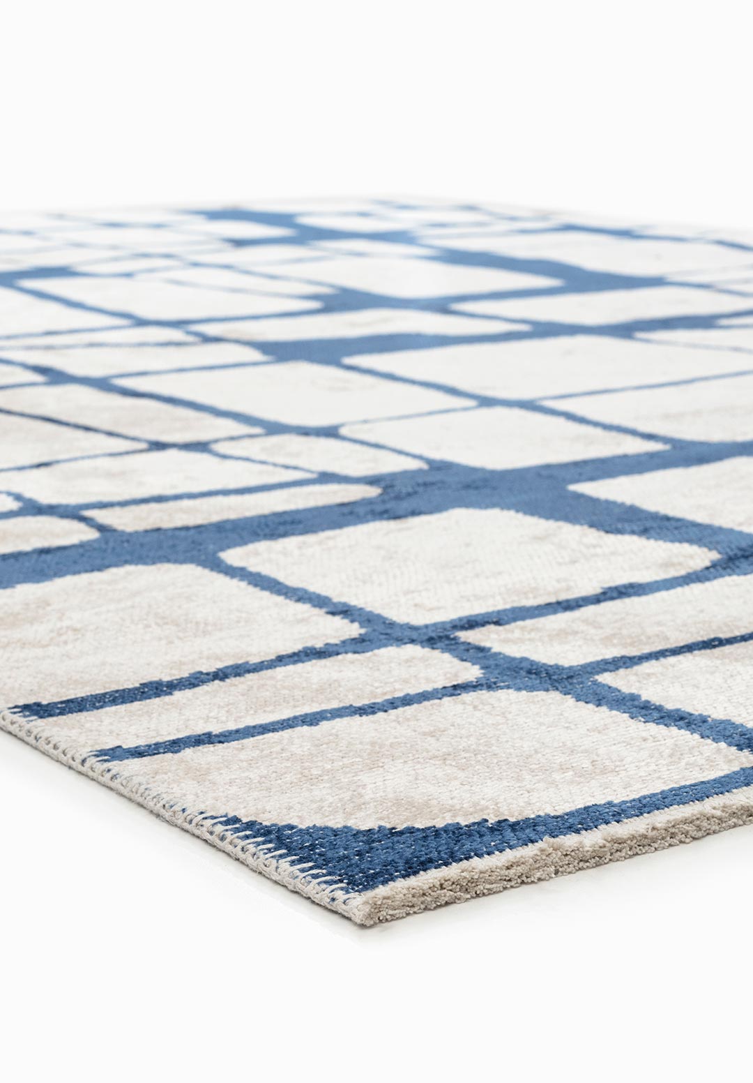WEB NAVY BLUE - ECRU RUG - 4