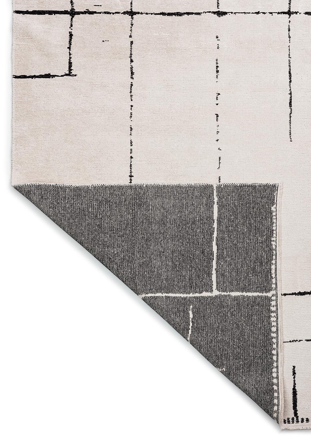 SCRATCH BLACK - ECRU RUG - 3