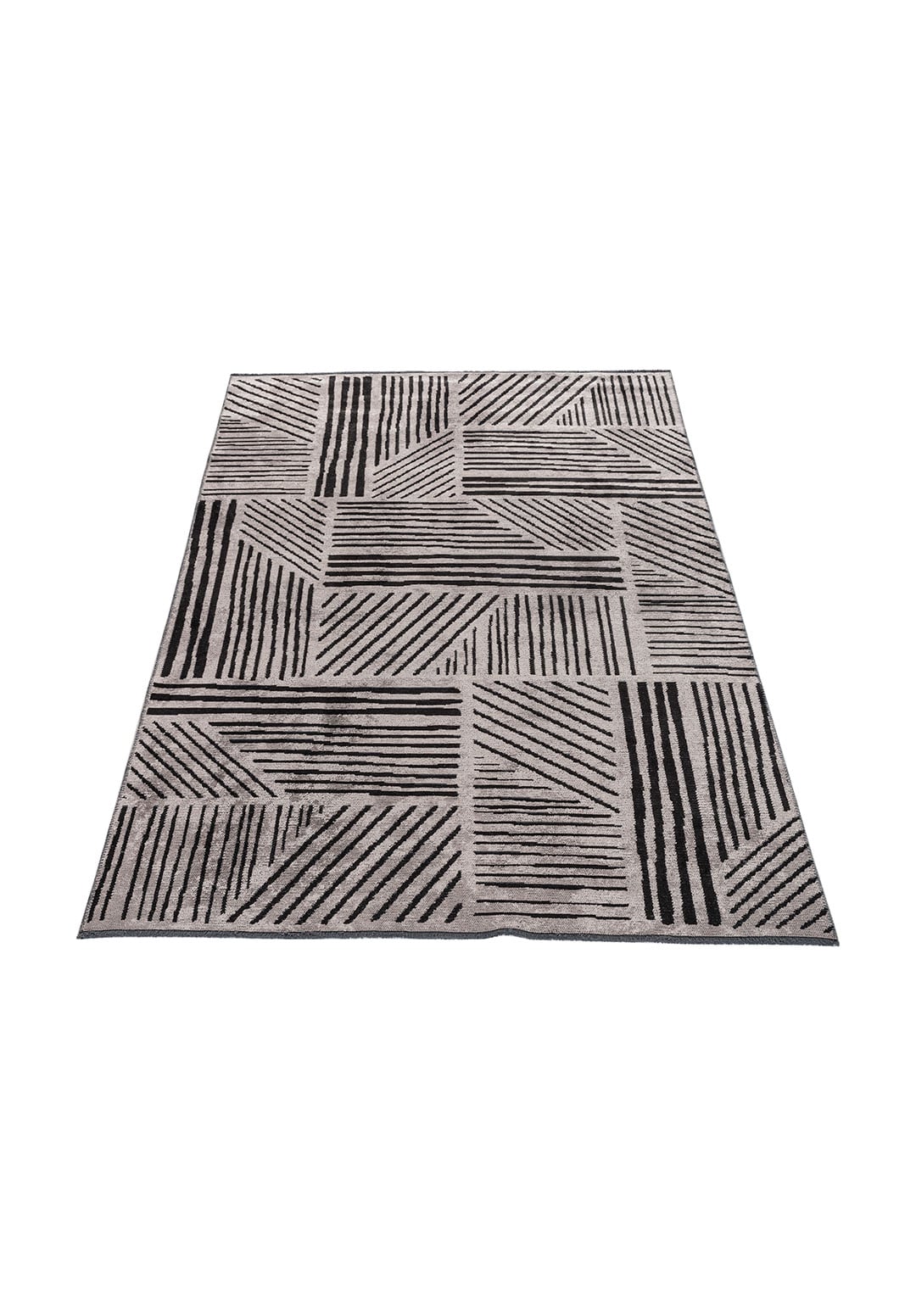 FIELD BLACK - LIGHT GREY RUG - 6
