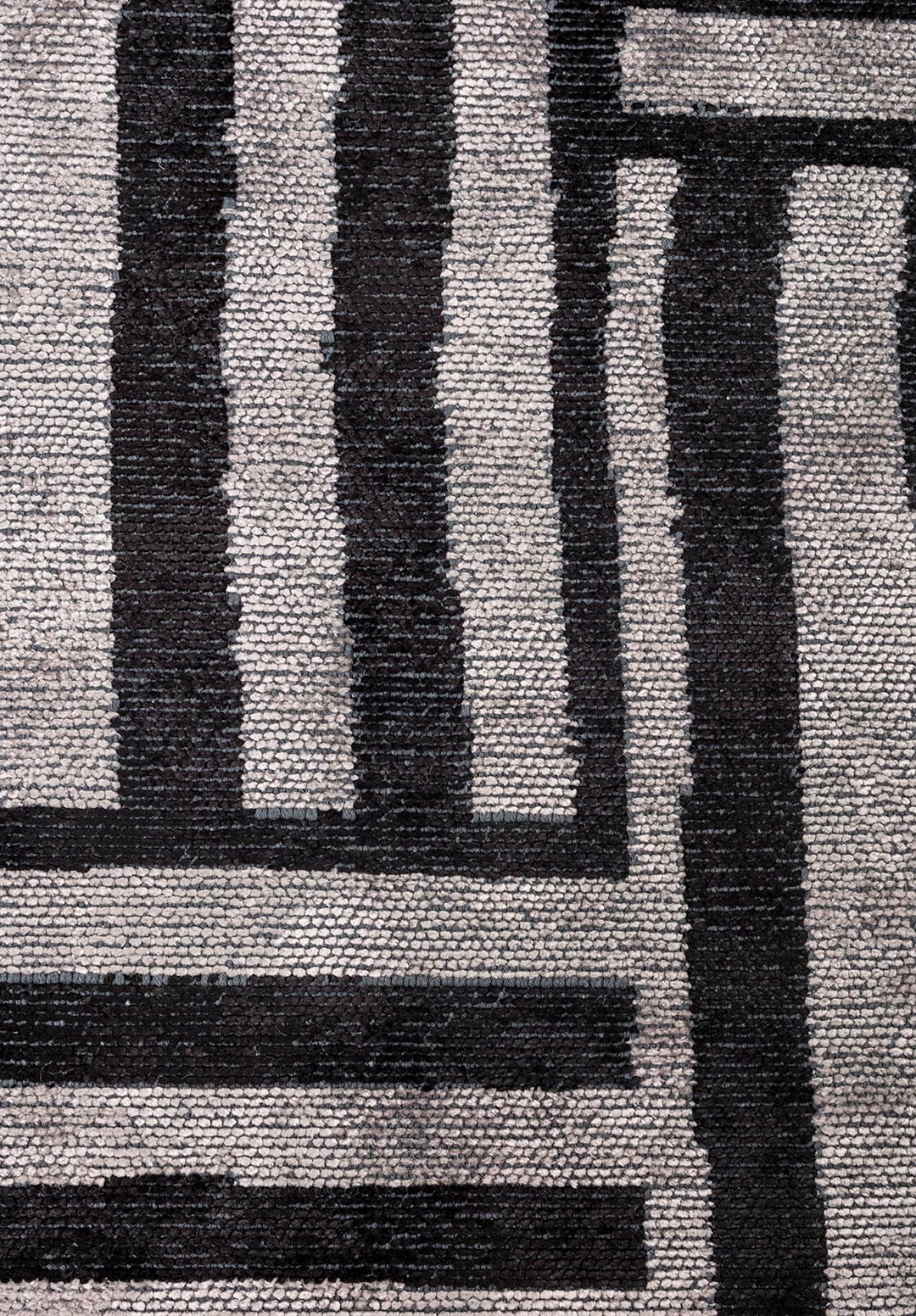 CHECK BLACK - LIGHT GREY RUG - 5