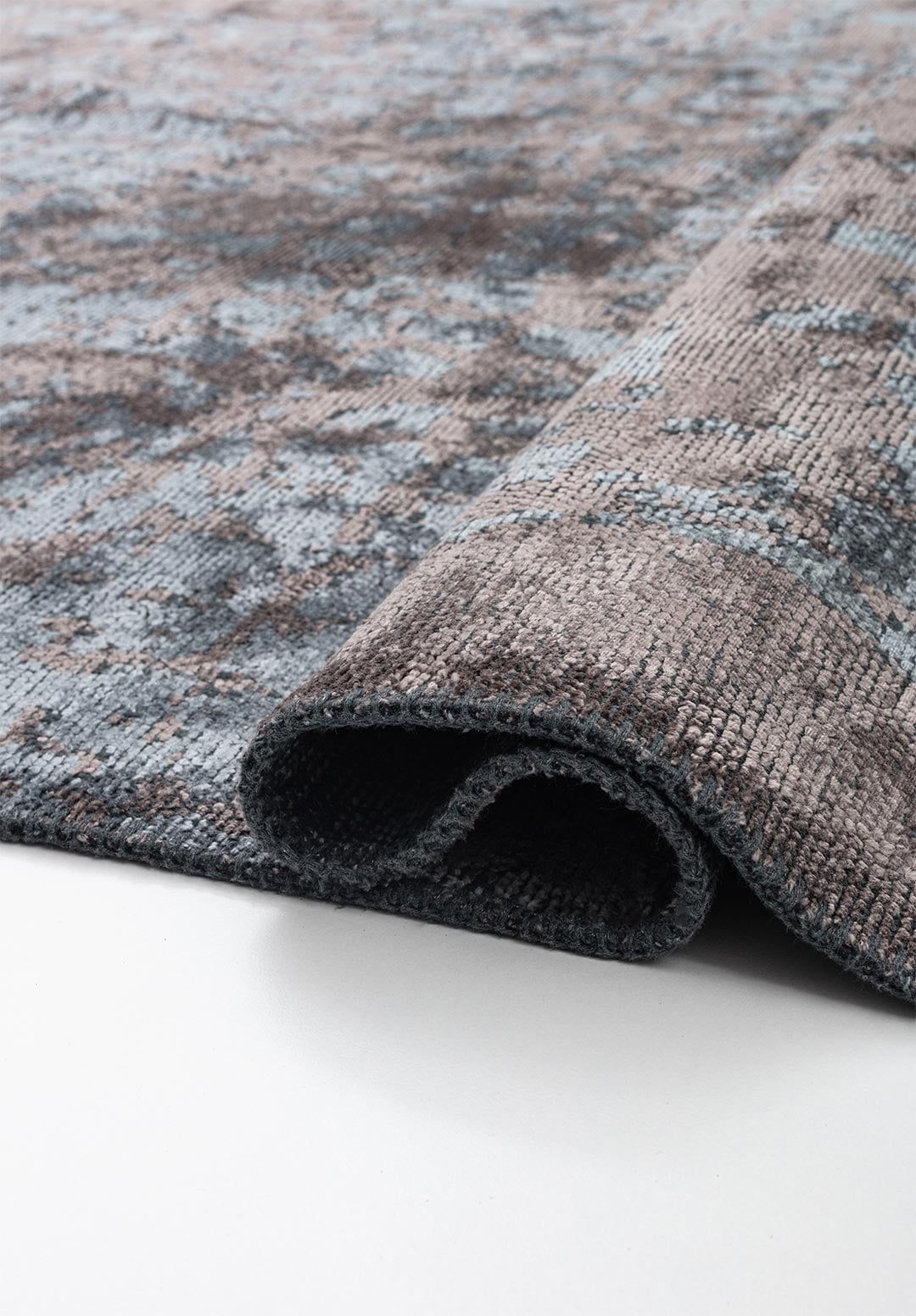 PEBBLE BLUE - DARK GREY RUG - 2