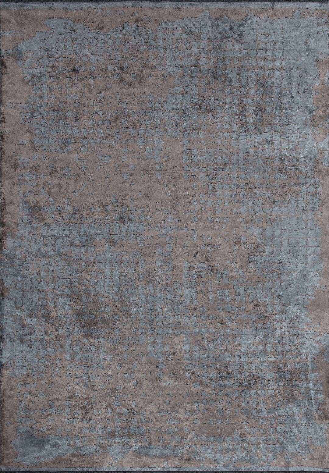 PEBBLE BLUE - DARK GREY RUG - 1