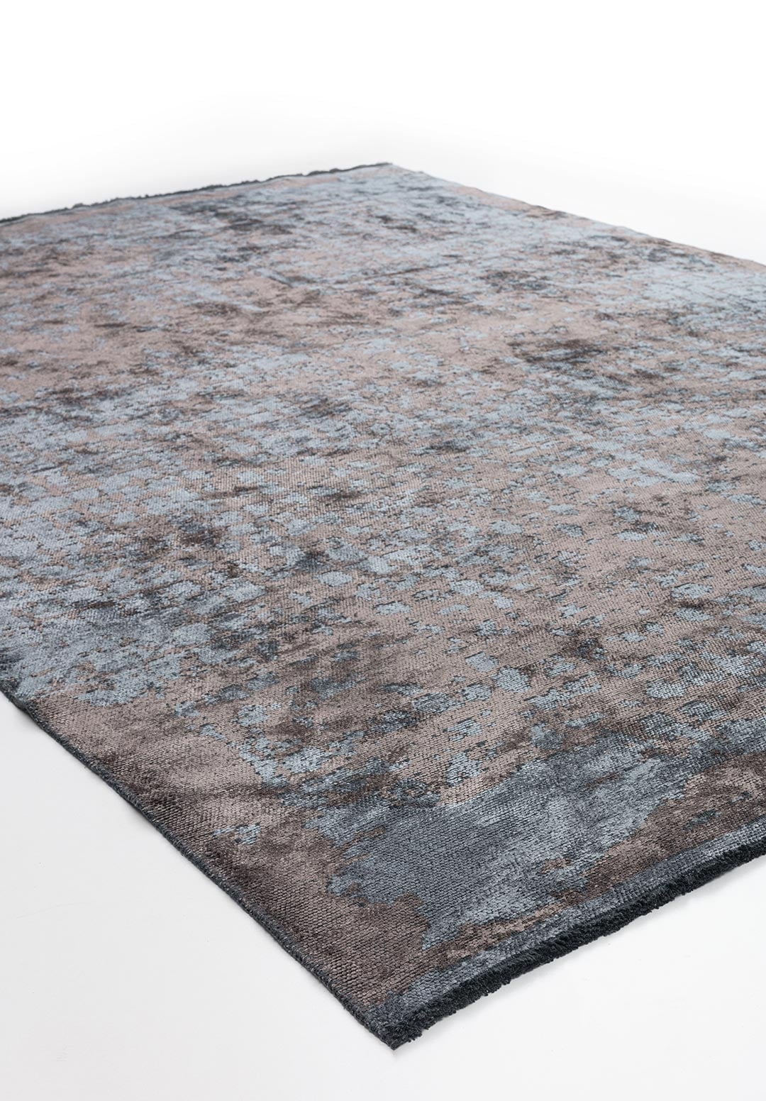 PEBBLE BLUE - DARK GREY RUG - 4