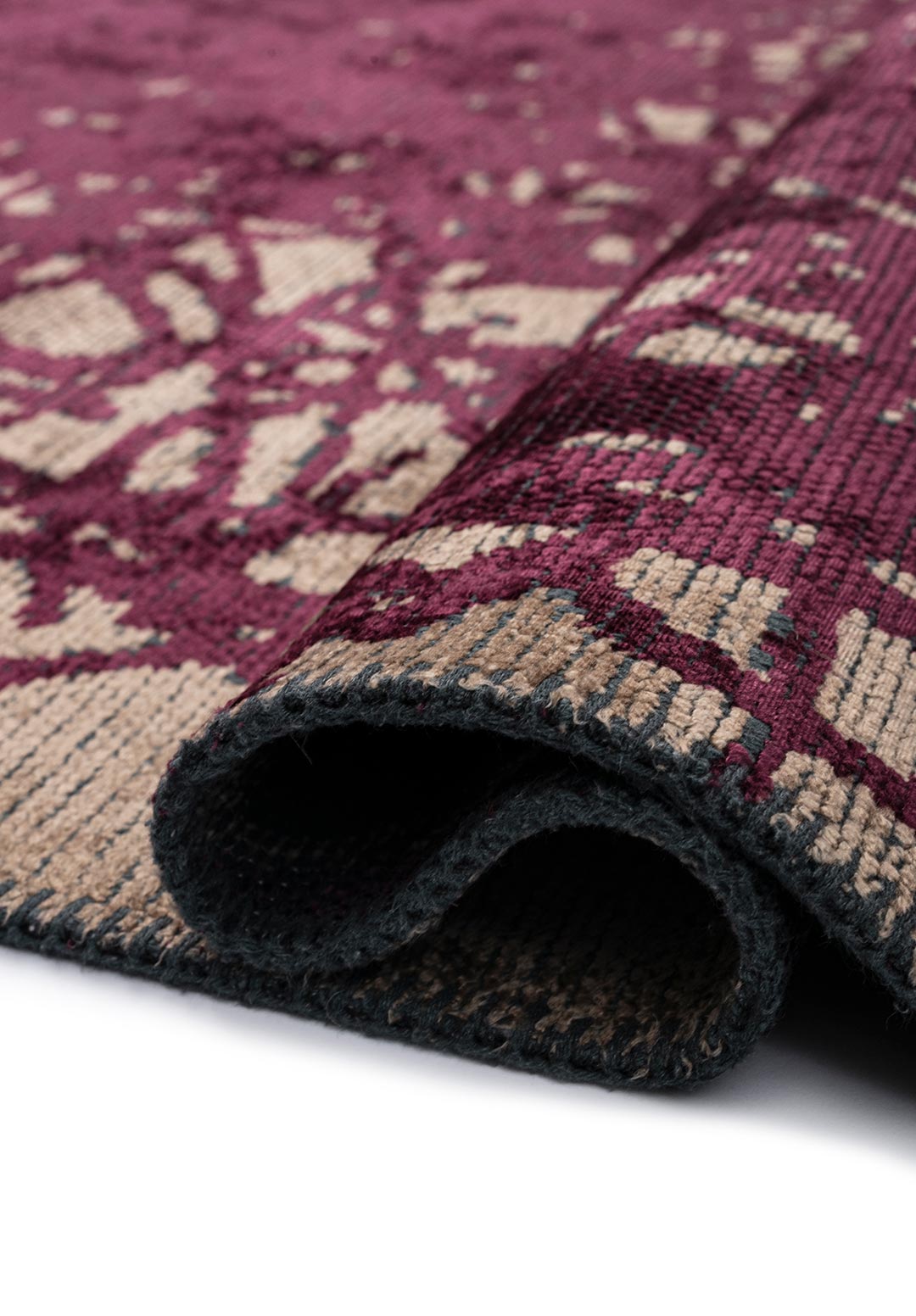 TANGLE DARK DAMSON - DARK BEIGE RUG - 2