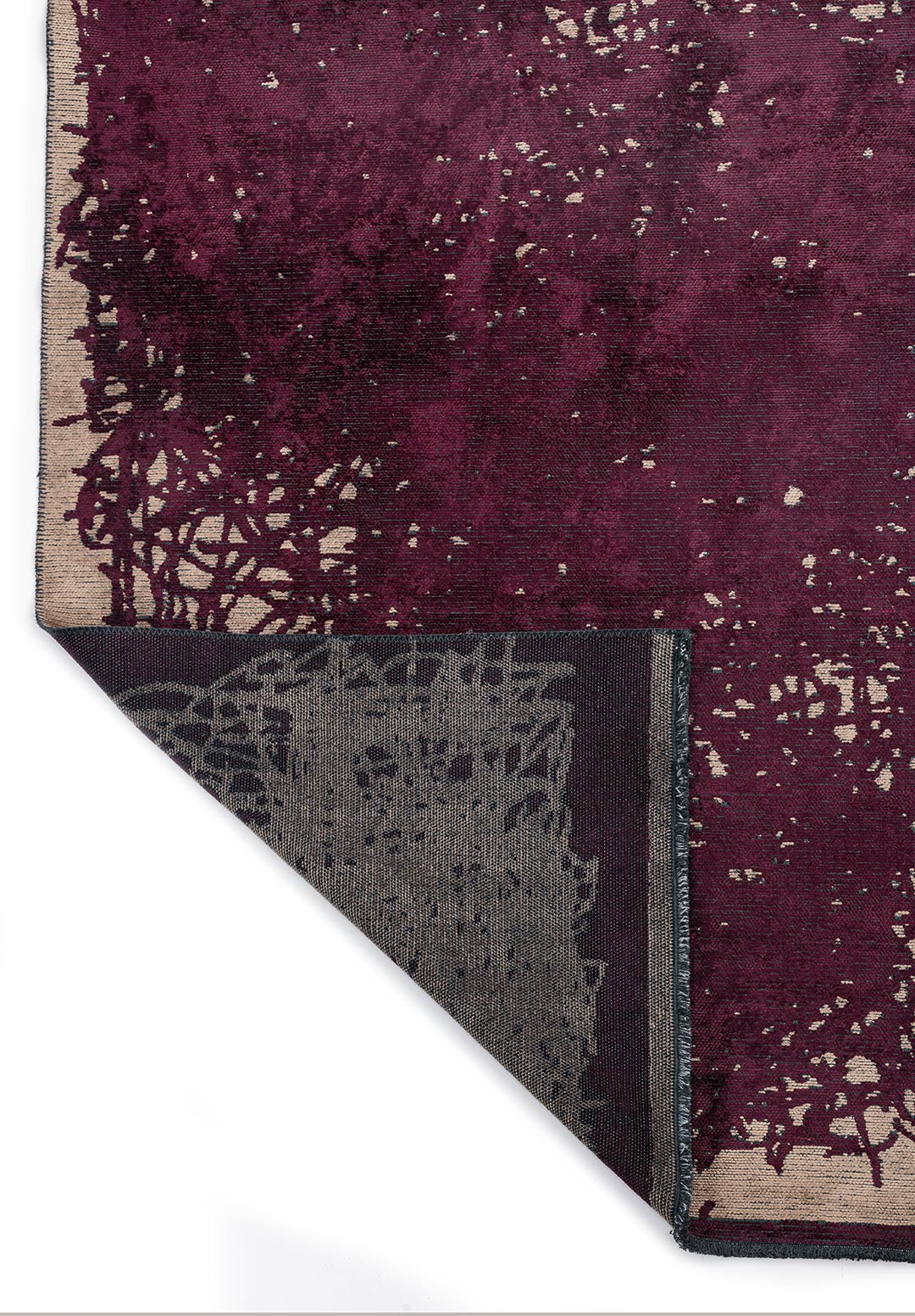 TANGLE DARK DAMSON - DARK BEIGE RUG - 3