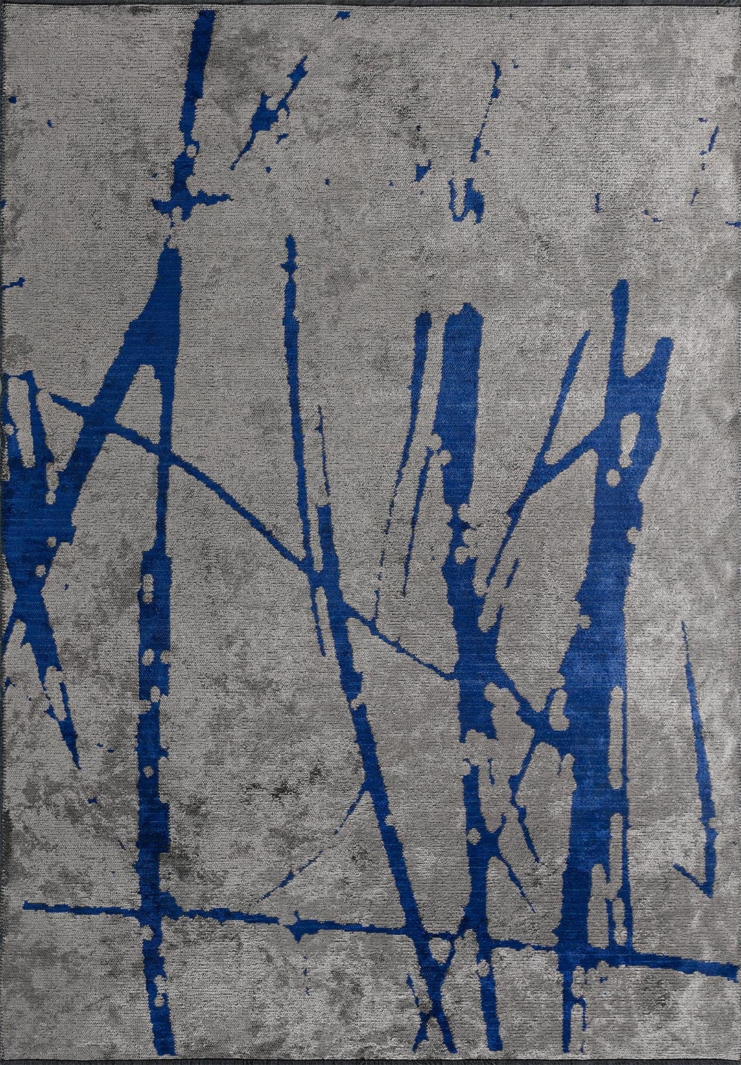 SKETCH SAX BLUE - LIGHT GREY RUG - 1