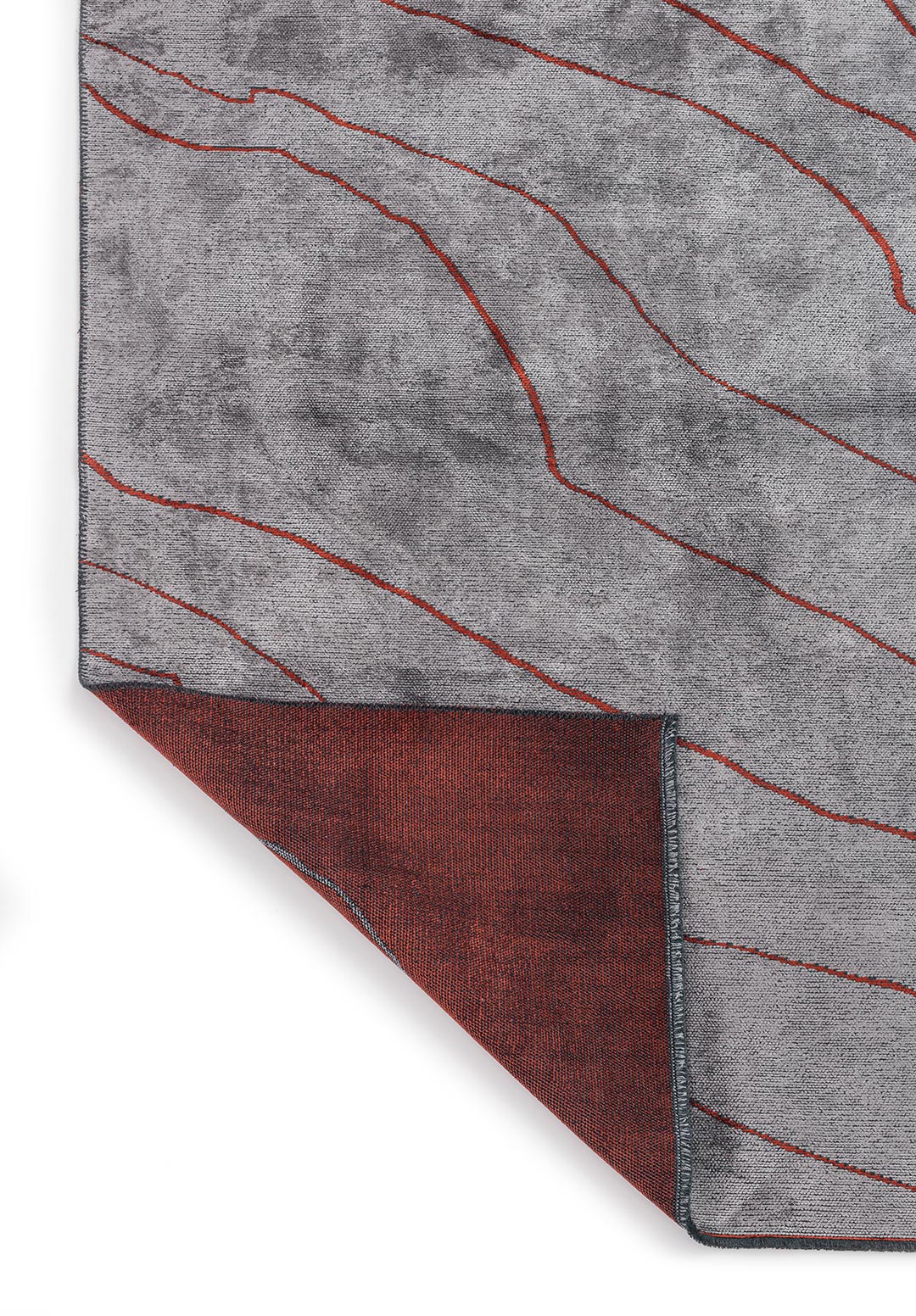 CURVE LIGHT GREY - DARK TERRA RUG - 3