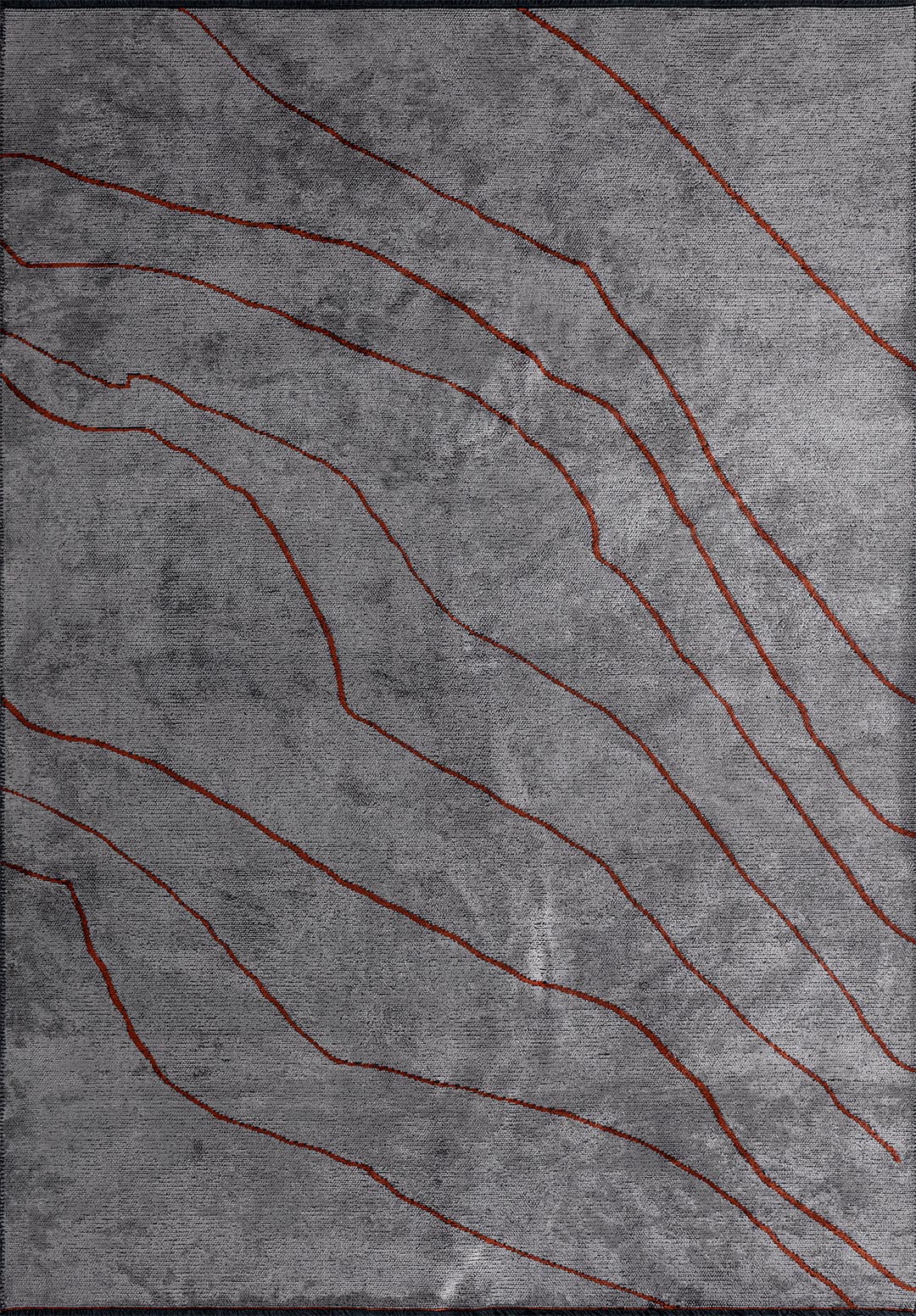 CURVE LIGHT GREY - DARK TERRA RUG - 1