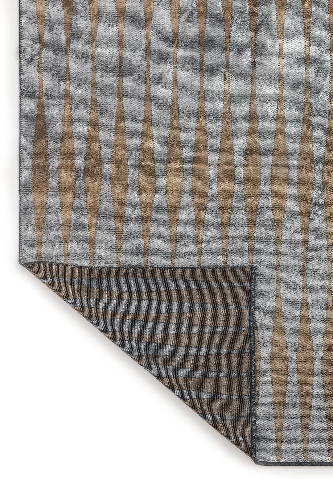 MERIDIAN LIGHT BROWN - ICE BLUE RUG - 3