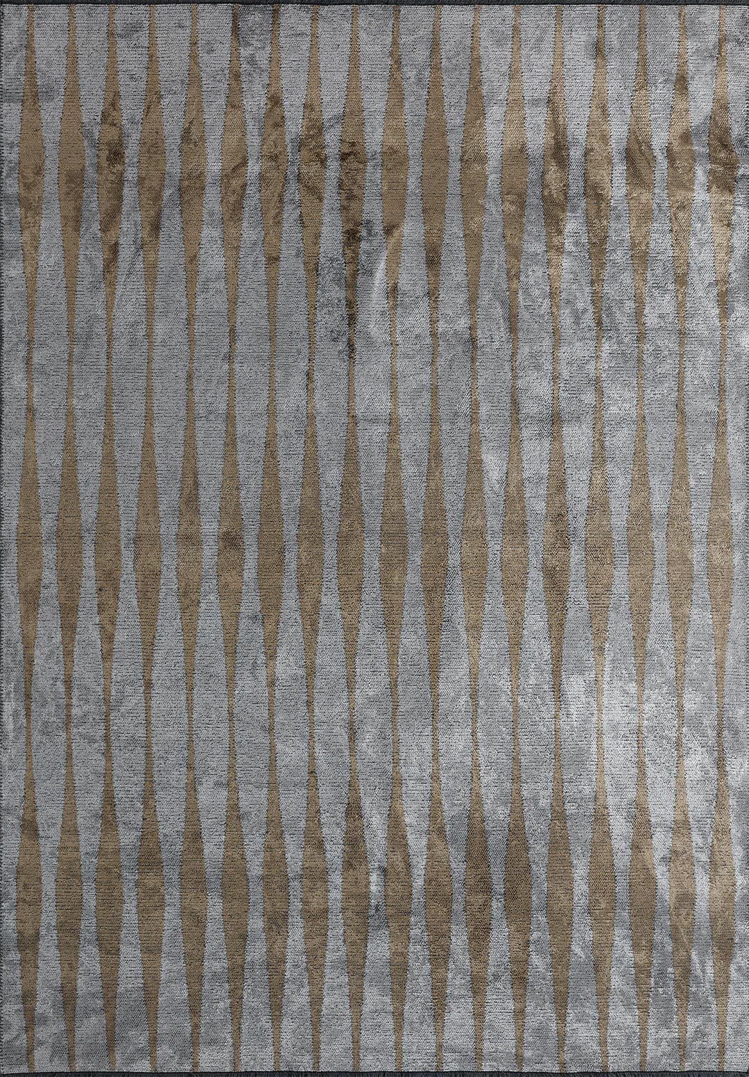 MERIDIAN LIGHT BROWN - ICE BLUE RUG - 1