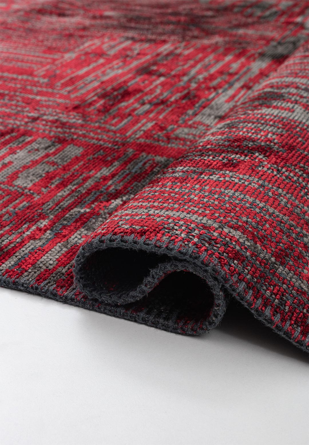 SICILY RED - ANTHRACITE RUG - 2
