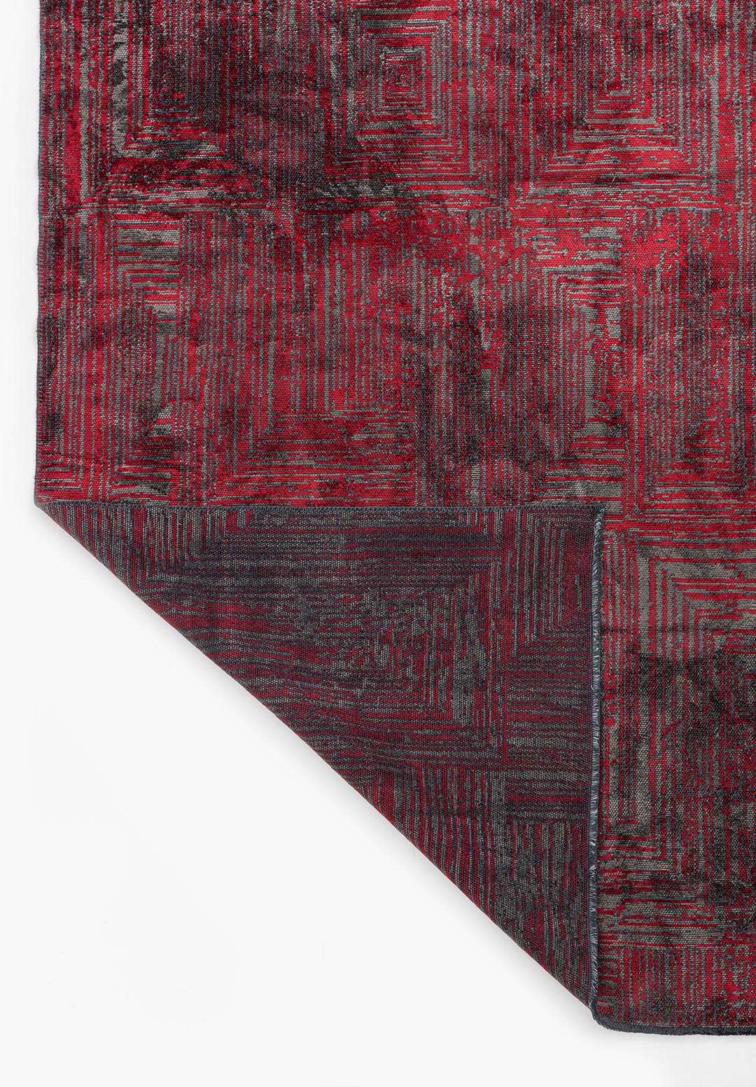 SICILY RED - ANTHRACITE RUG - 3