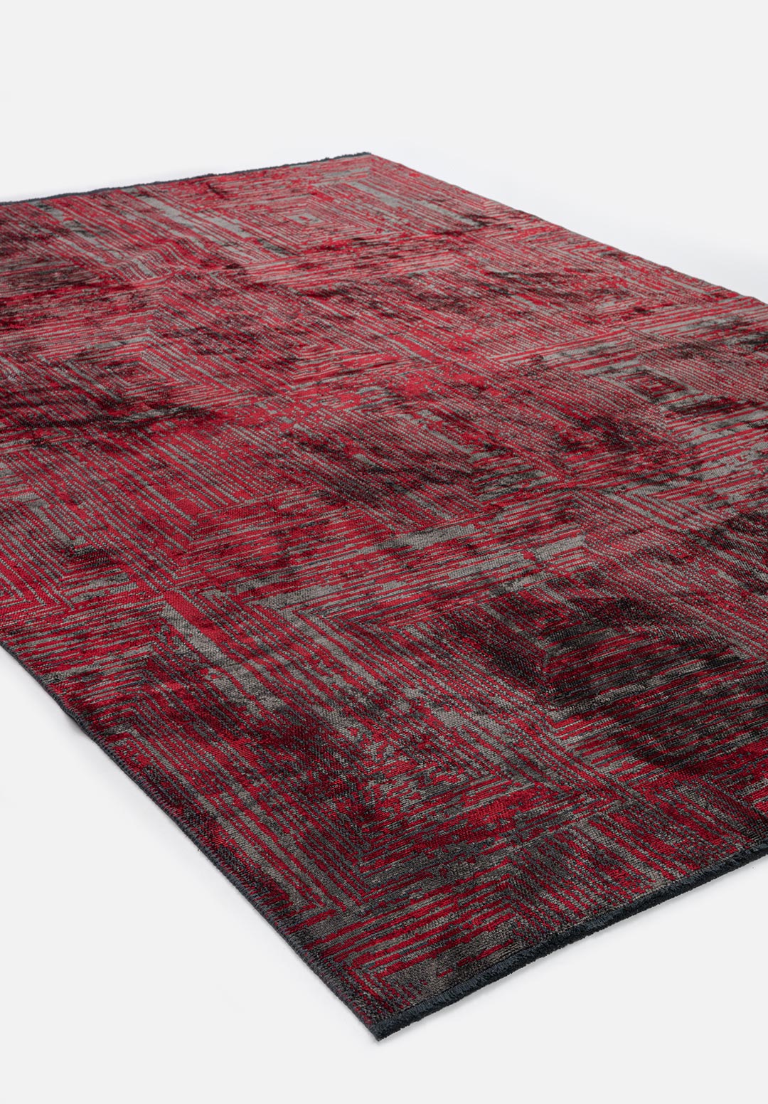 SICILY RED - ANTHRACITE RUG - 4