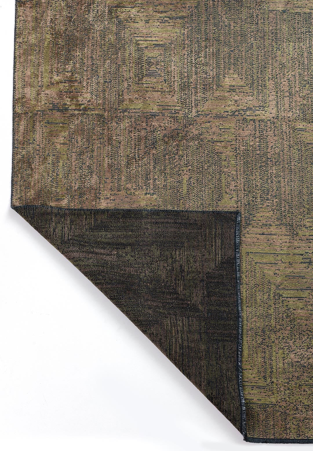 SICILY LIGHT BROWN - GREEN RUG - 3