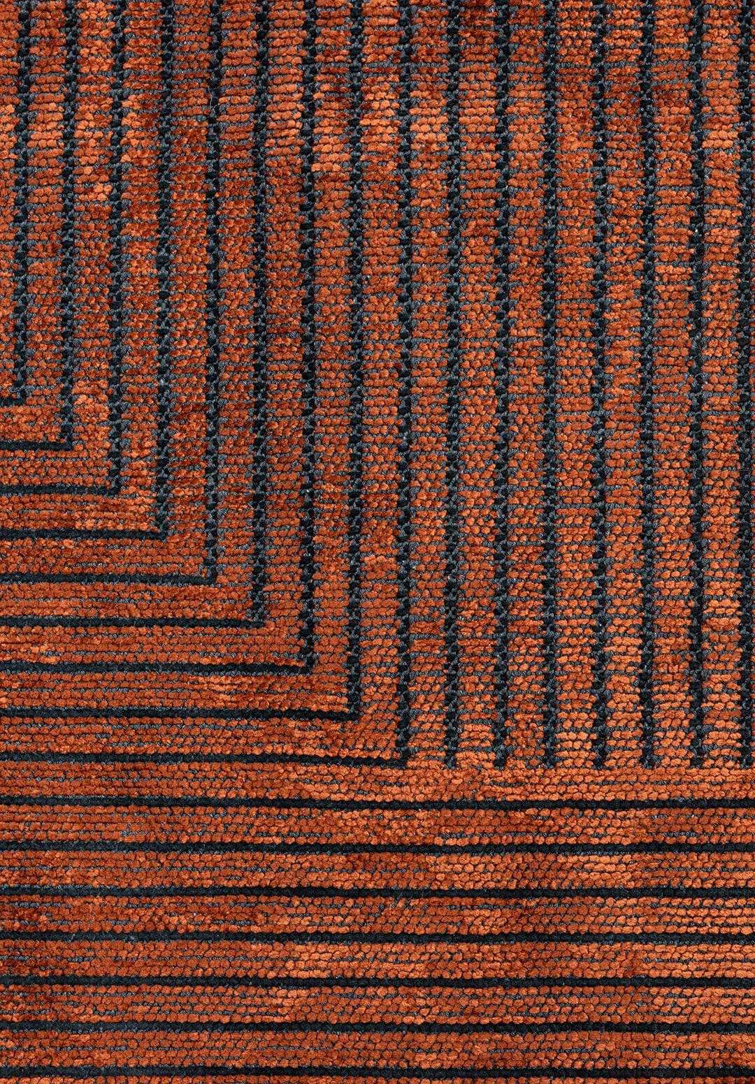ILLUSION BLACK - RUST RUG - 5