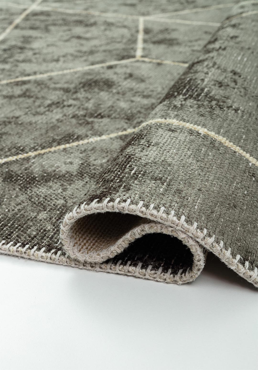 STONE BEIGE - ANTHRACITE RUG - 2
