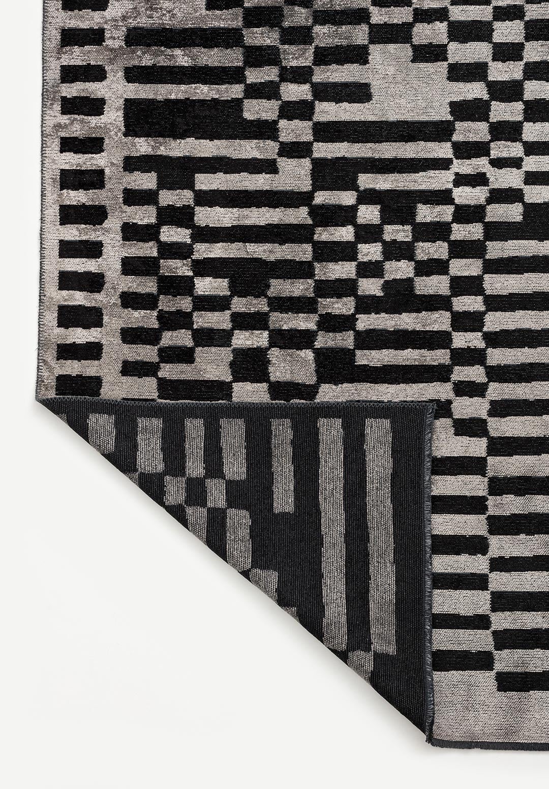 DOMINO BLACK - CREAM RUG - 3