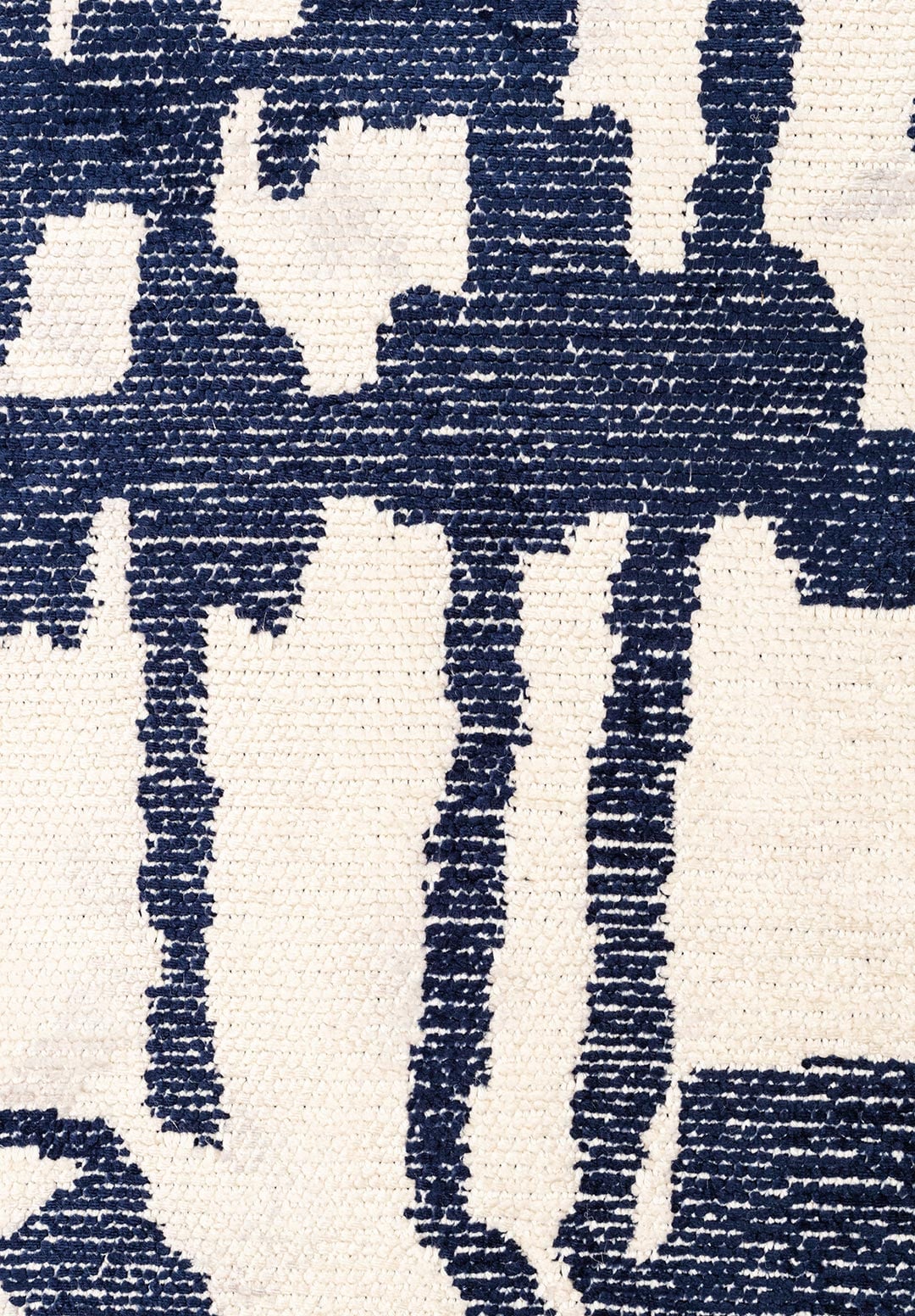 GRAFFITI DARK NAVY - ECRU RUG - 5
