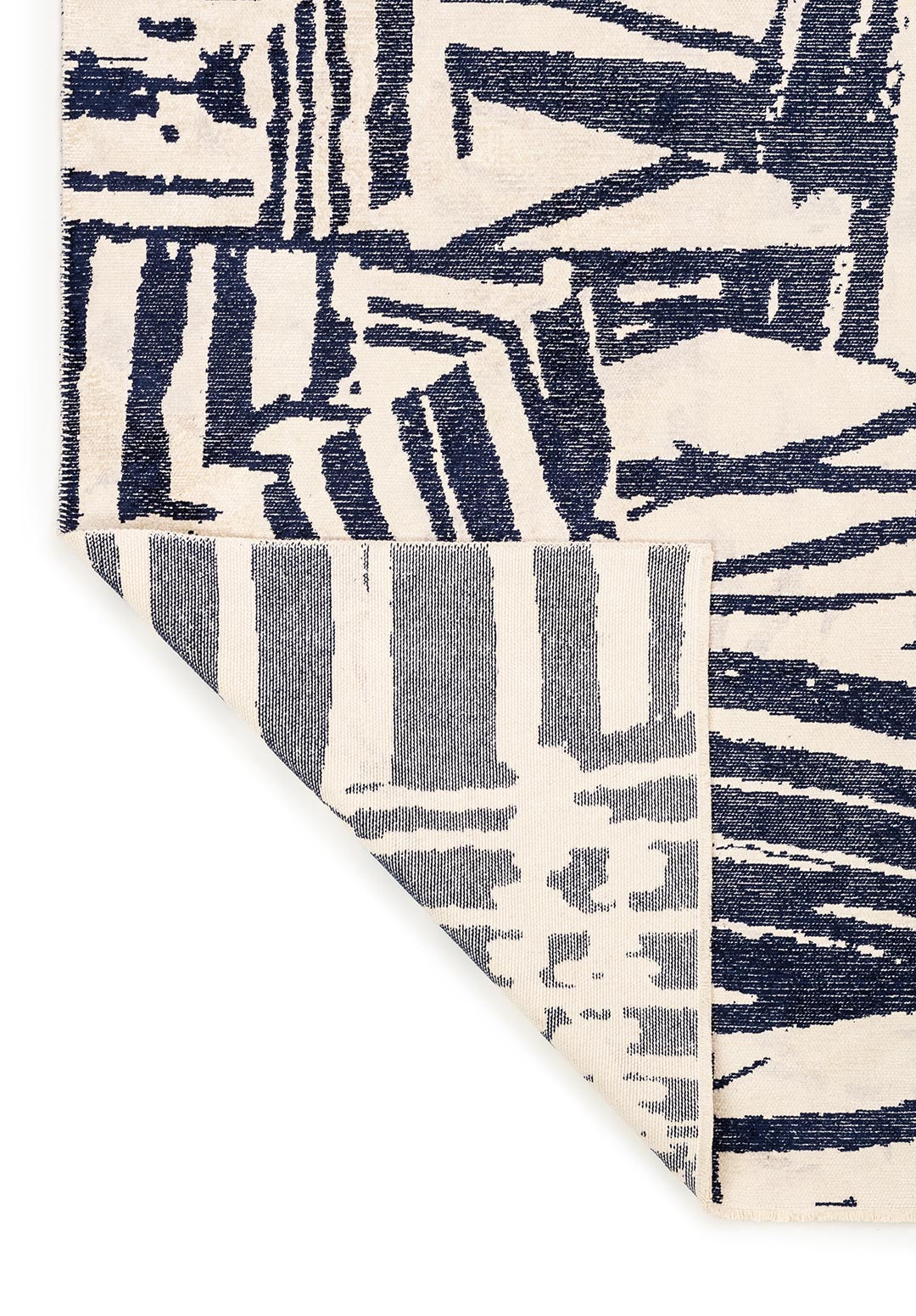 GRAFFITI DARK NAVY - ECRU RUG - 3