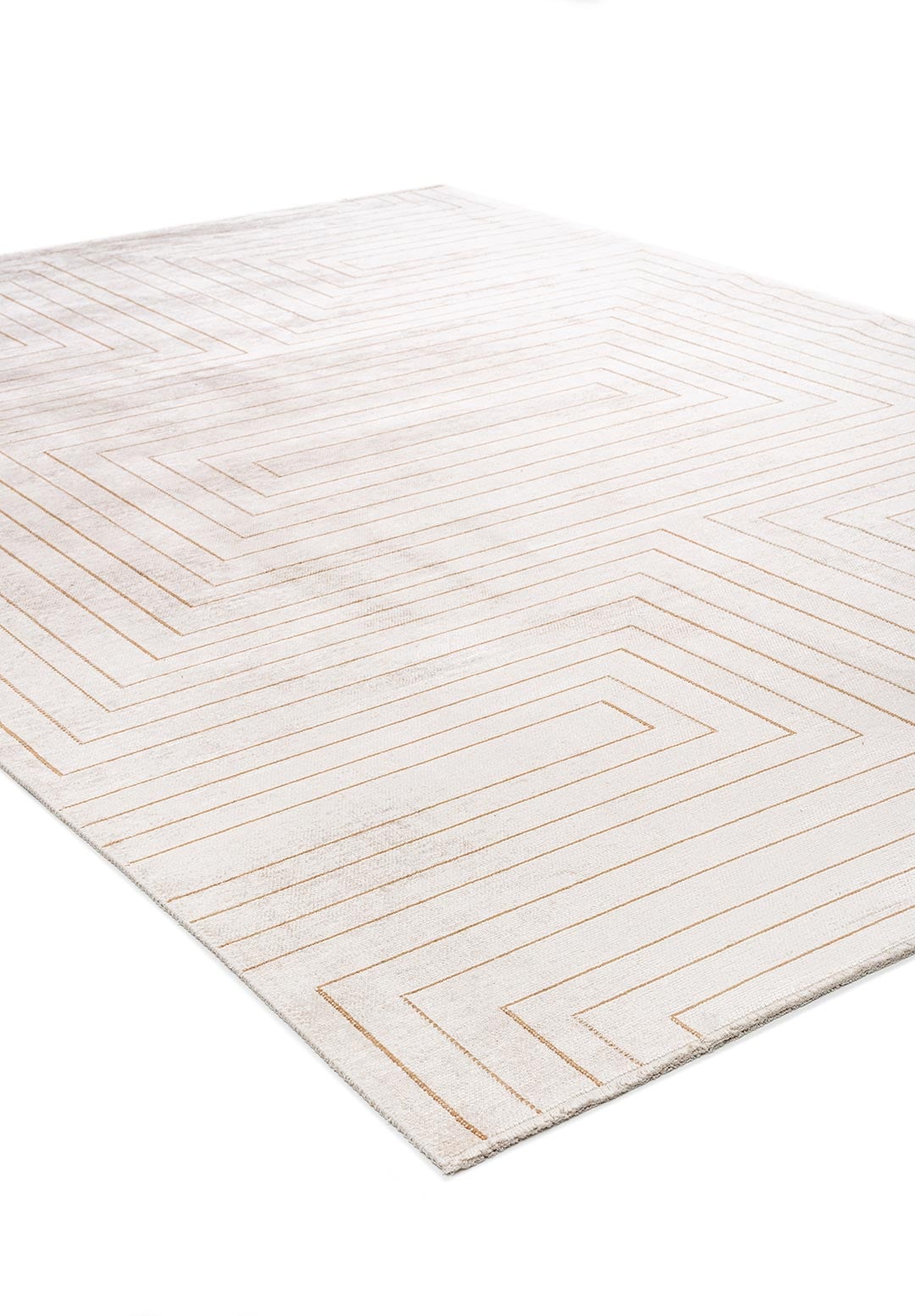 MAZE LIGHT BROWN - ECRU RUG - 4