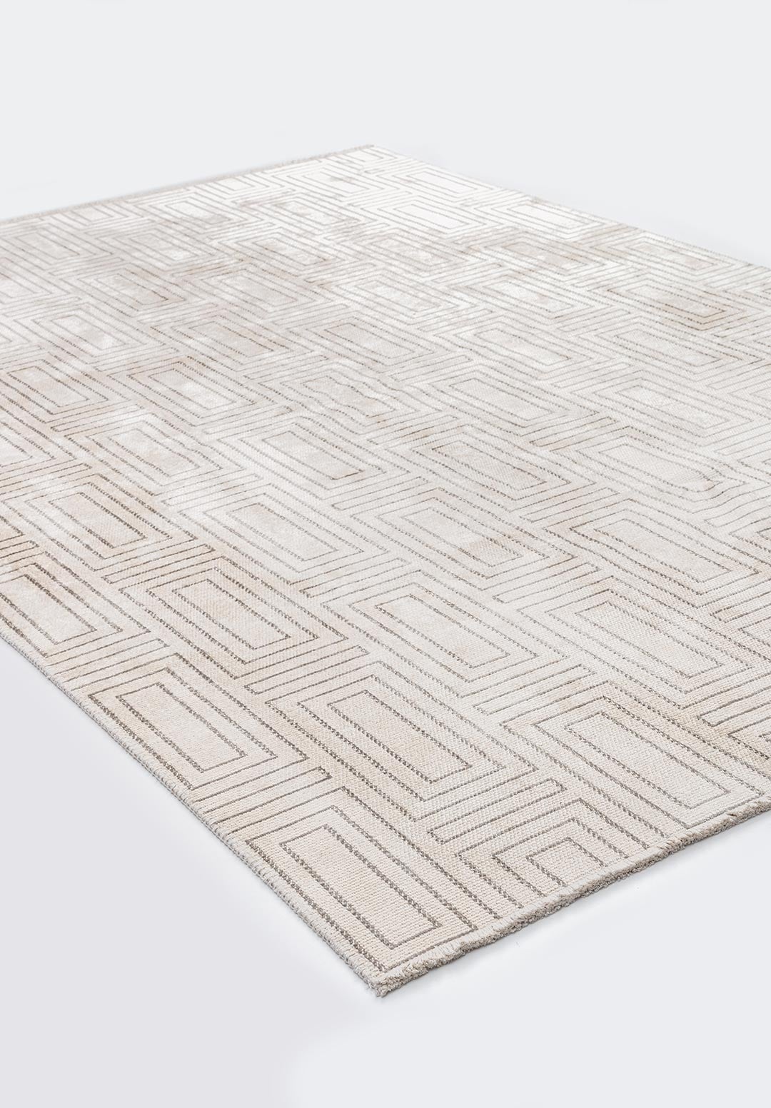 BRICK GREY - ECRU RUG - 4