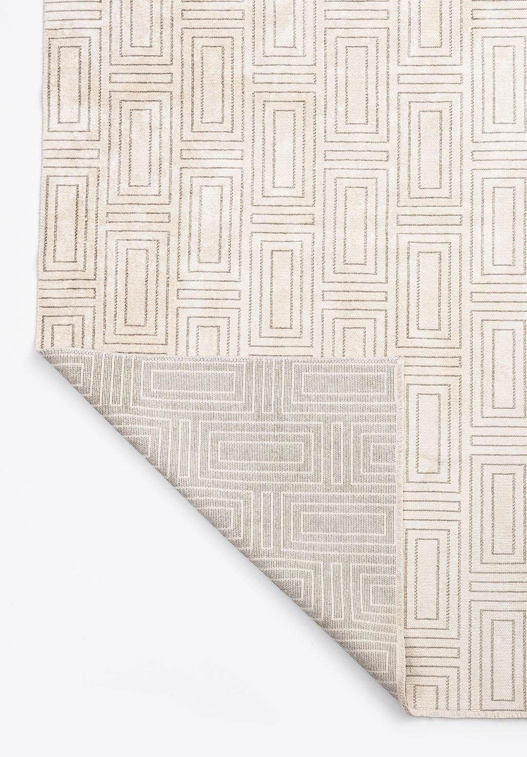 BRICK GREY - ECRU RUG - 3